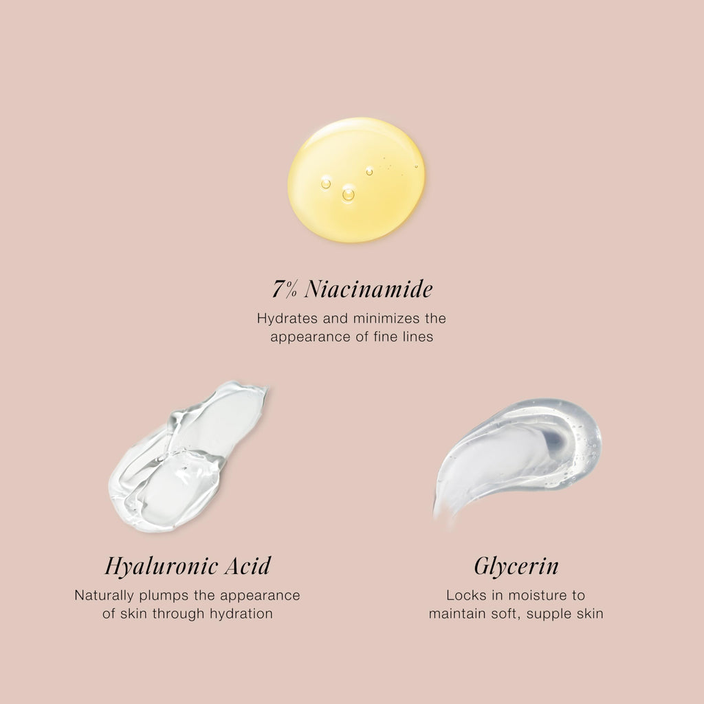 Jouer Luminizing Glow Drops for Face – Dewy Serum with Niacinamide, Hyaluronic Acid & Glycerin