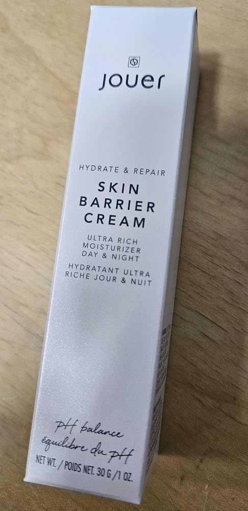 Jouer Skin Barrier Cream - Hydrating Hyaluronic Acid, CoQ10, Alpha-Lipoic Acid | 2 oz