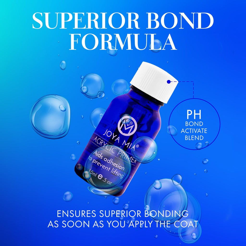 JOYA MIA pH Bond Nail Dehydrator & Primer Set — Acid-Free, Fast-Drying, Salon-Grade Prep for Gel & Acrylic