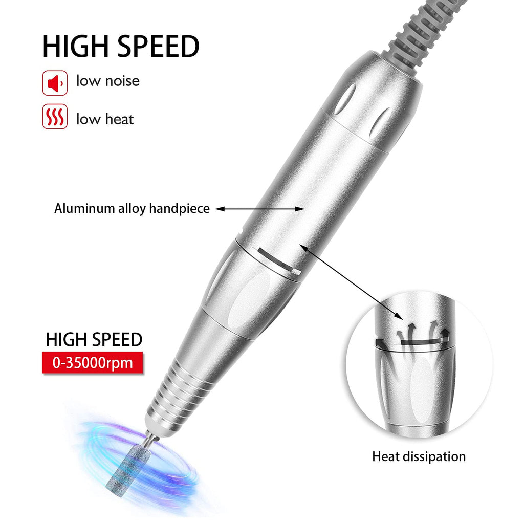 Joyzan Electric Nail Drill Pen 35000RPM – Quiet Ergonomic Manicure Tool