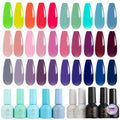 JR 35pcs 10ml Gel Nail Polish Set – Color-Matched Bottles, Base & Top Coats, Matte Finish