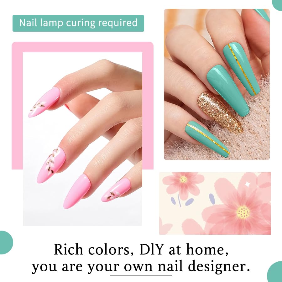 JR 9pcs 15ml Gel Nail Polish Set – Macaron Colors for Long-Lasting, Easy Soak-Off Manicures