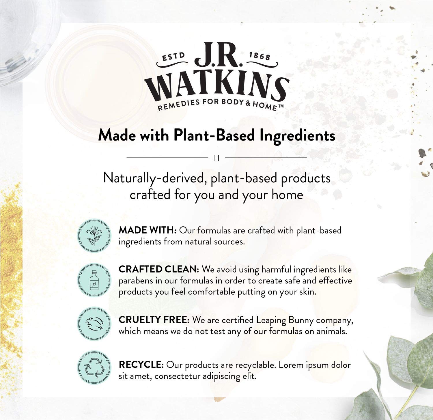 J.R. Watkins Daily Moisturizing Lotion – Hydrating Body Cream with Shea & Cocoa Butter, Coconut Milk & Honey – 18 oz Pump