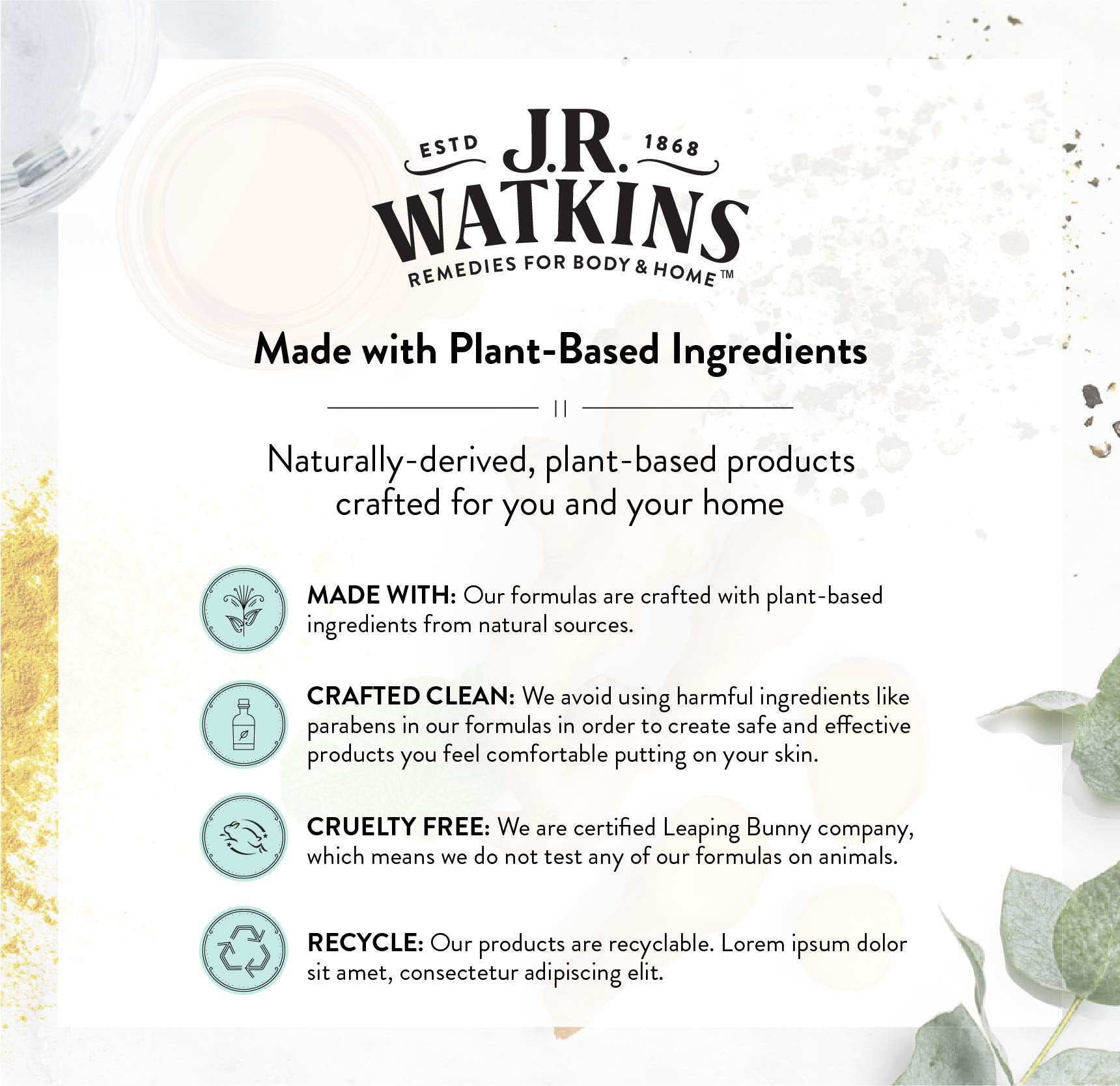 J.R. Watkins Hand Cream - Coconut (3.3 oz) Pack of 4 | Hydration, Made in USA