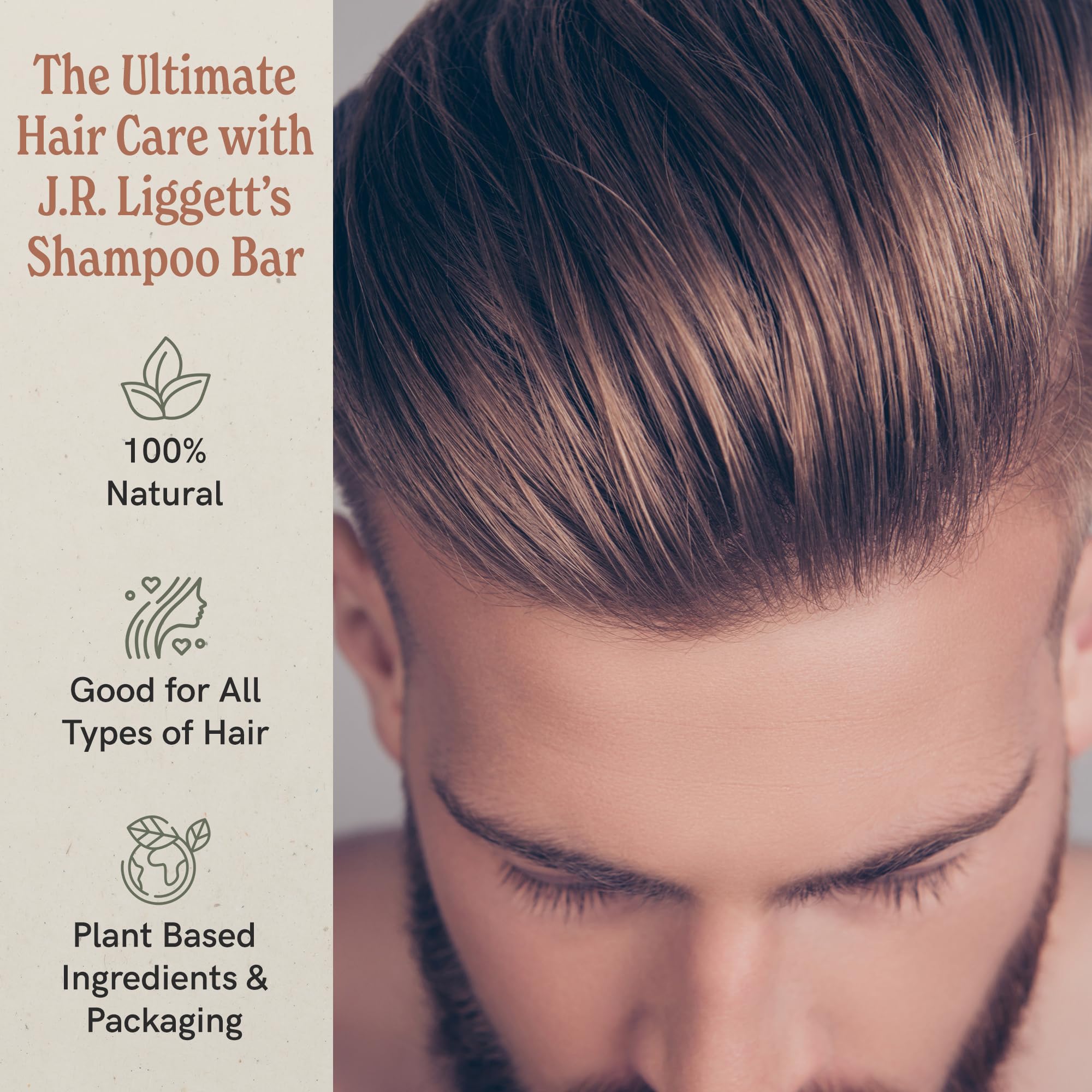 J.R.LIGGETT'S Shampoo Bar – Herbal, All-Natural, Sulfate Free (3 Pack)