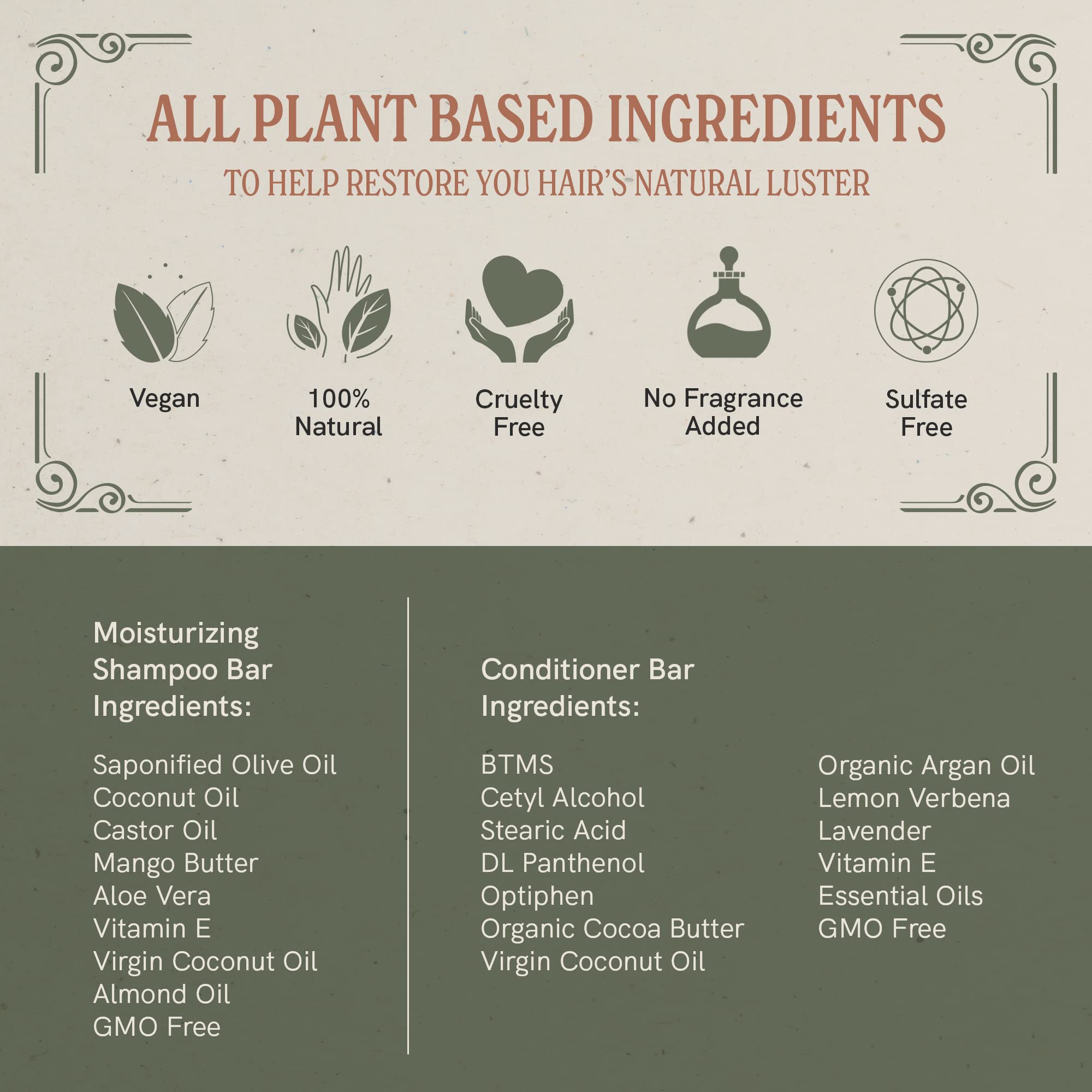 J.R.LIGGETT'S Shampoo & Conditioner Bar Set – 3 Pack | All-Natural, Plant-Based Hair Care