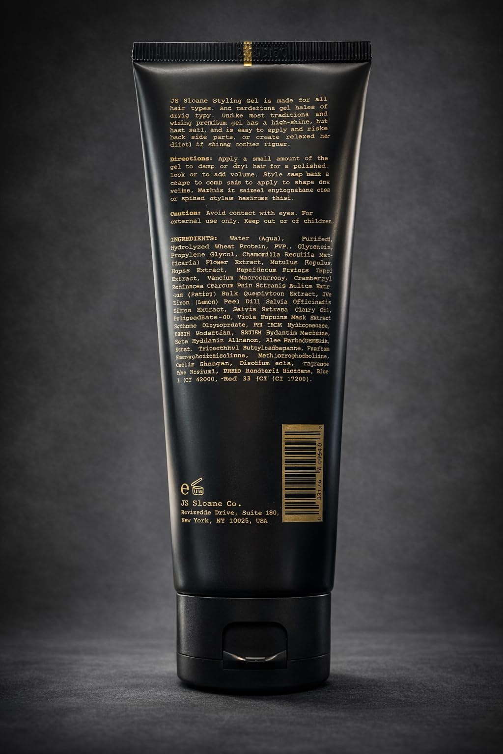 JS SLOANE High Definition Styling Gel — Strong Hold & High Shine, 8 oz