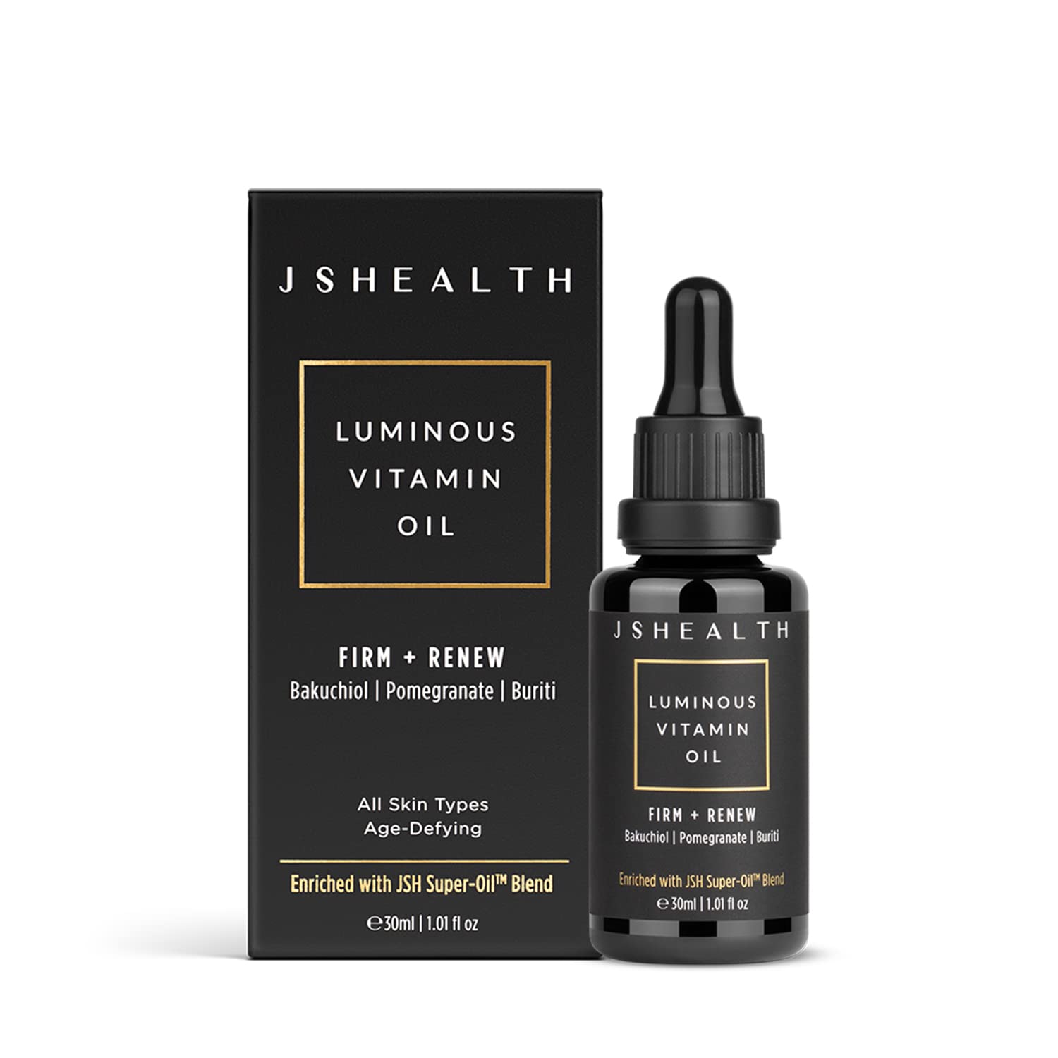 JSHealth Hydrating Face Oil with Rose Oil & Vitamin E – For Dry Skin