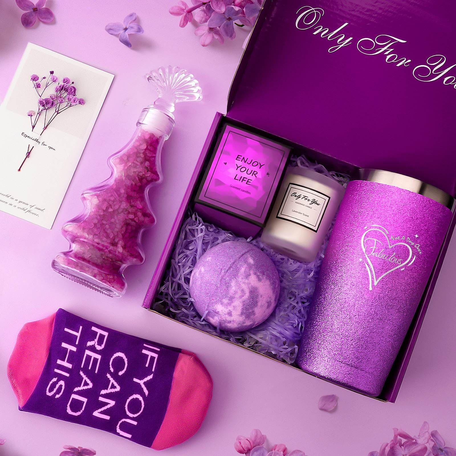 JTDO Birthday Spa Gift Basket for Women | Gifts for Mom, Wife, Girlfriend