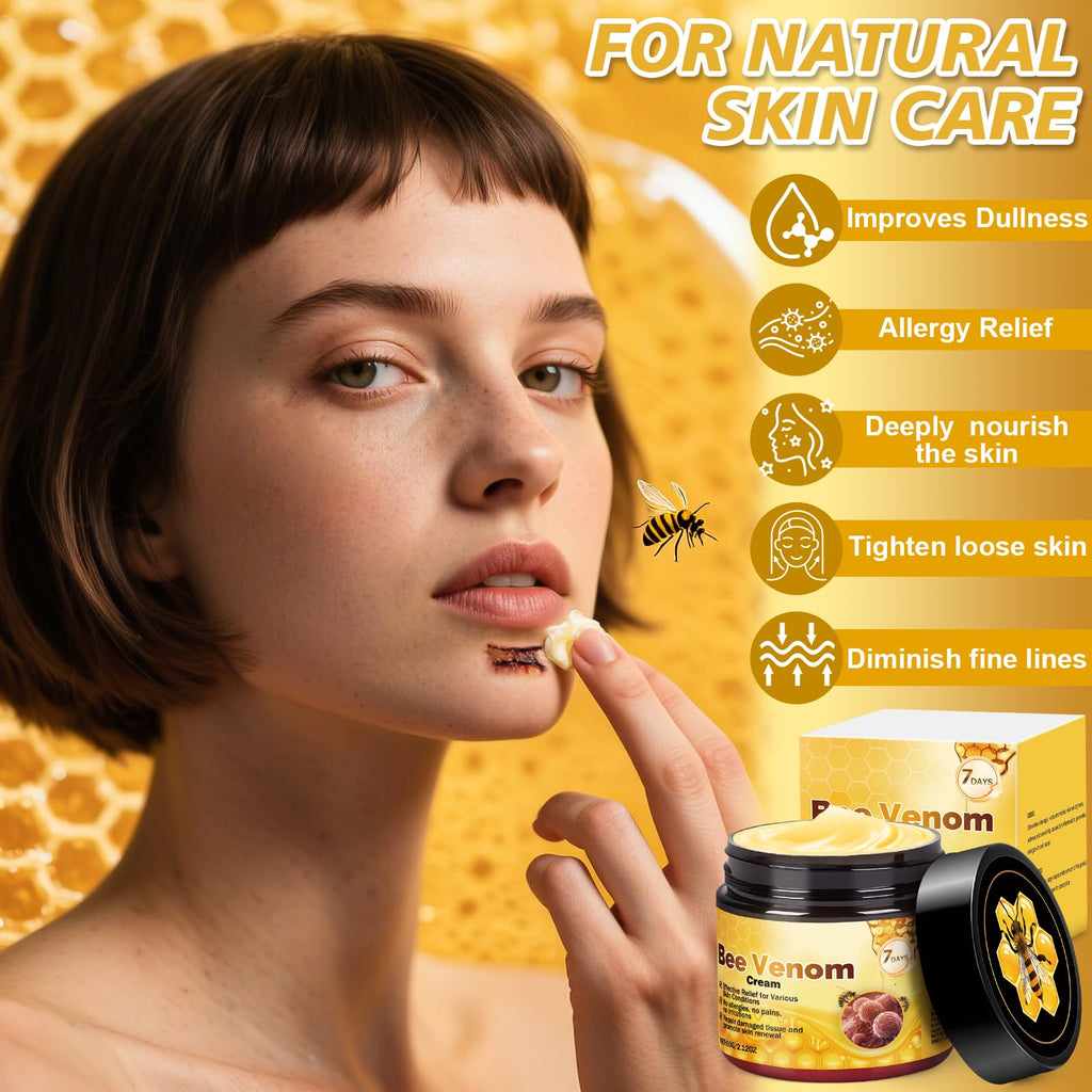 Juanchi Bee Venom Skin Treatment Cream – 2025 Upgrade Pro Repair, Firming Moisturizer for All Skin Types | 2-Piece Set
