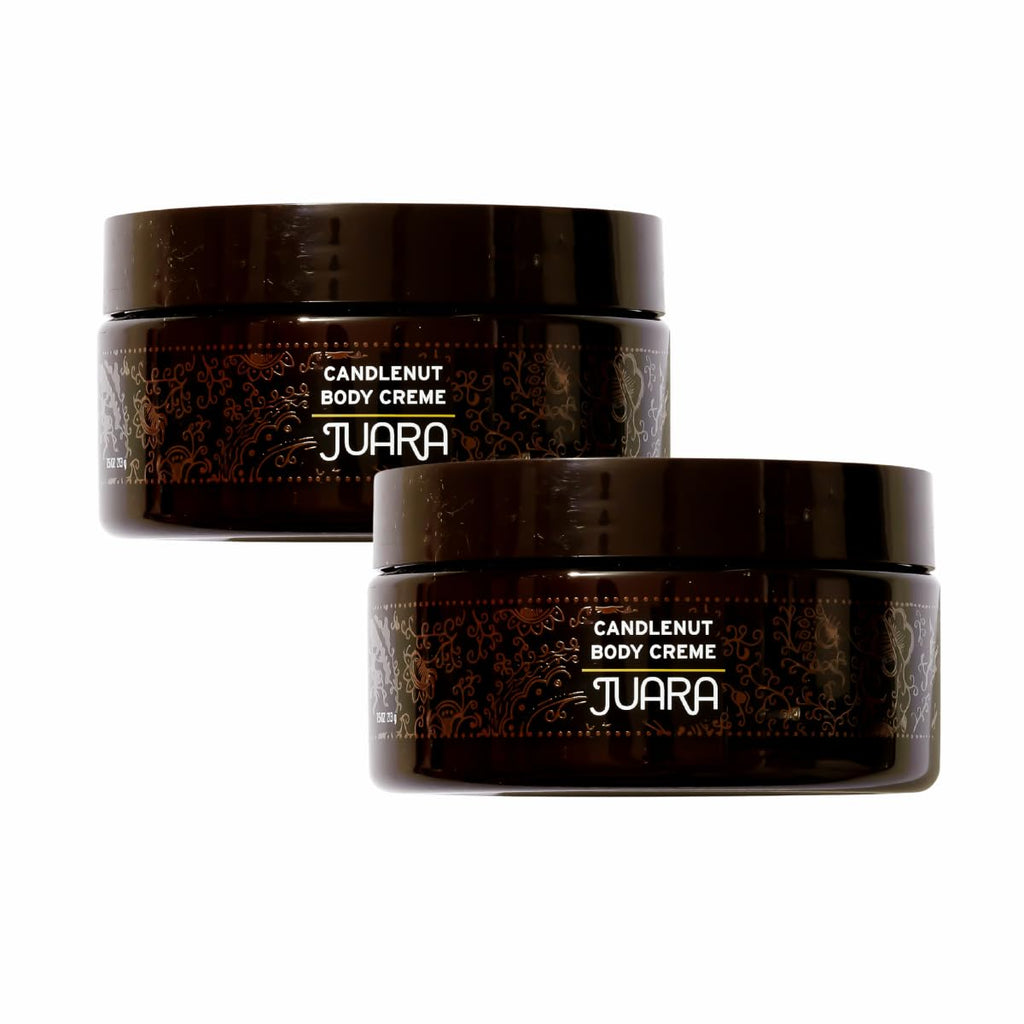 Juara Candlenut Body Creme | Rich Moisturizing Lotion for Dry Skin | 2-Pack 7.5 oz
