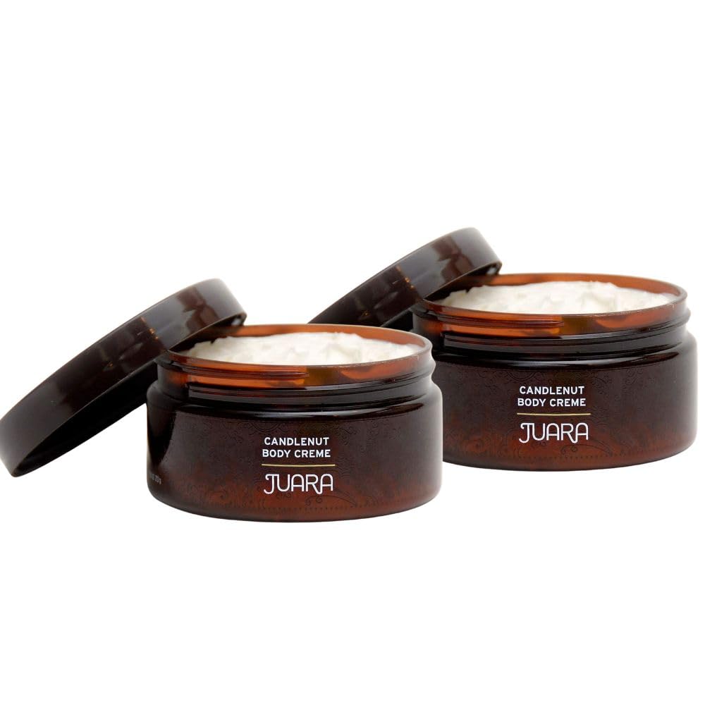 Juara Candlenut Body Creme | Rich Moisturizing Lotion for Dry Skin | 2-Pack 7.5 oz