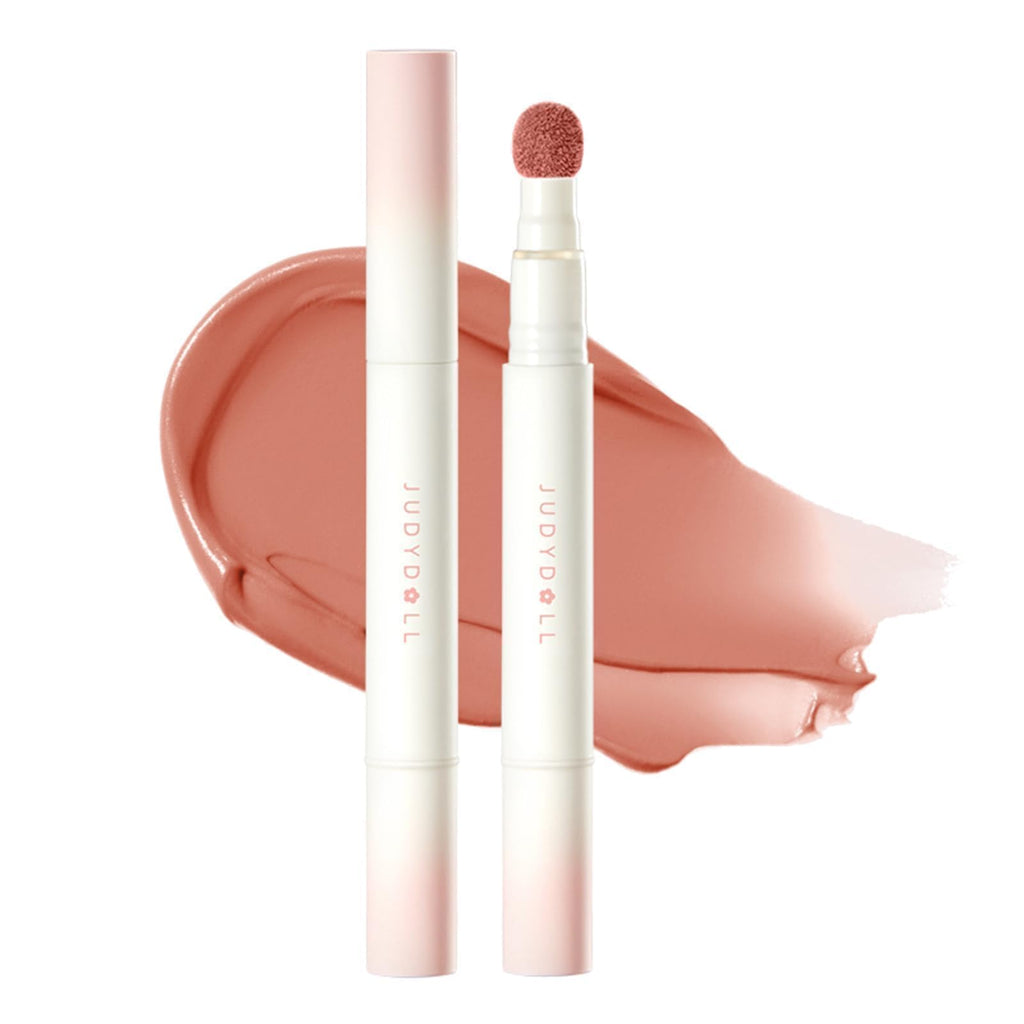 JUDYDOLL Cushion Matte Lip Cream – Hydrating Long-Lasting Lipstick, N12 Toffee Peach
