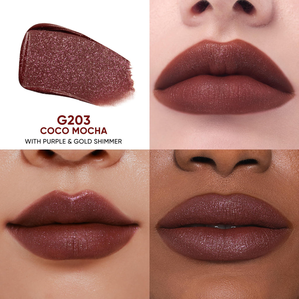 JUDYDOLL Cushion Matte Lip Cream G203 Coco Mocha | Hydrating Matte Lipstick with Tripeptide & Squalane