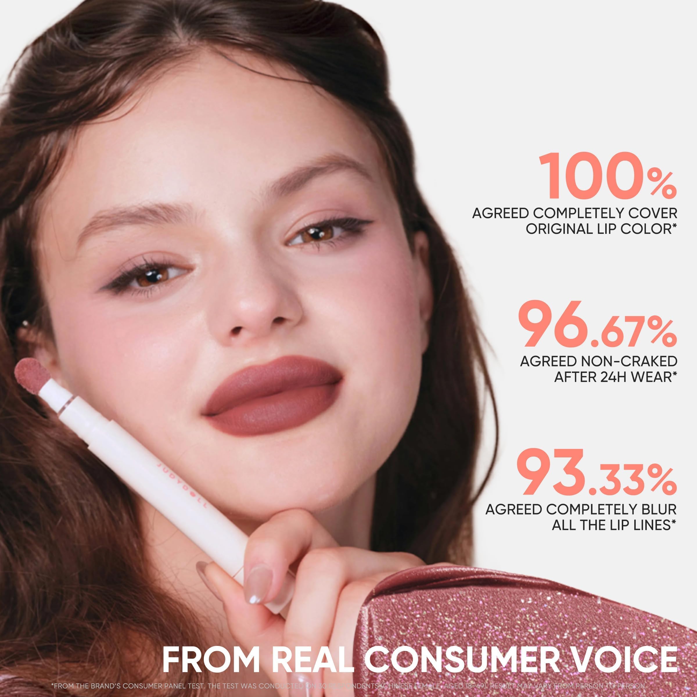JUDYDOLL Cushion Matte Lip Cream G203 Coco Mocha | Hydrating Matte Lipstick with Tripeptide & Squalane