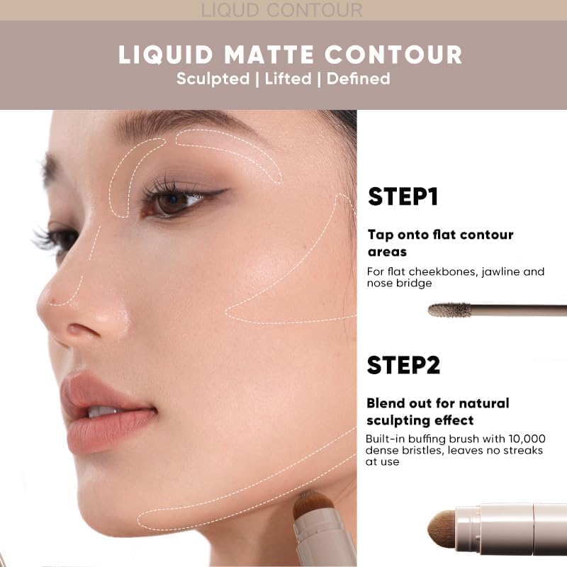 JUDYDOLL Liquid Contour & Highlighter Kit - Warm Cocoa Brown 02