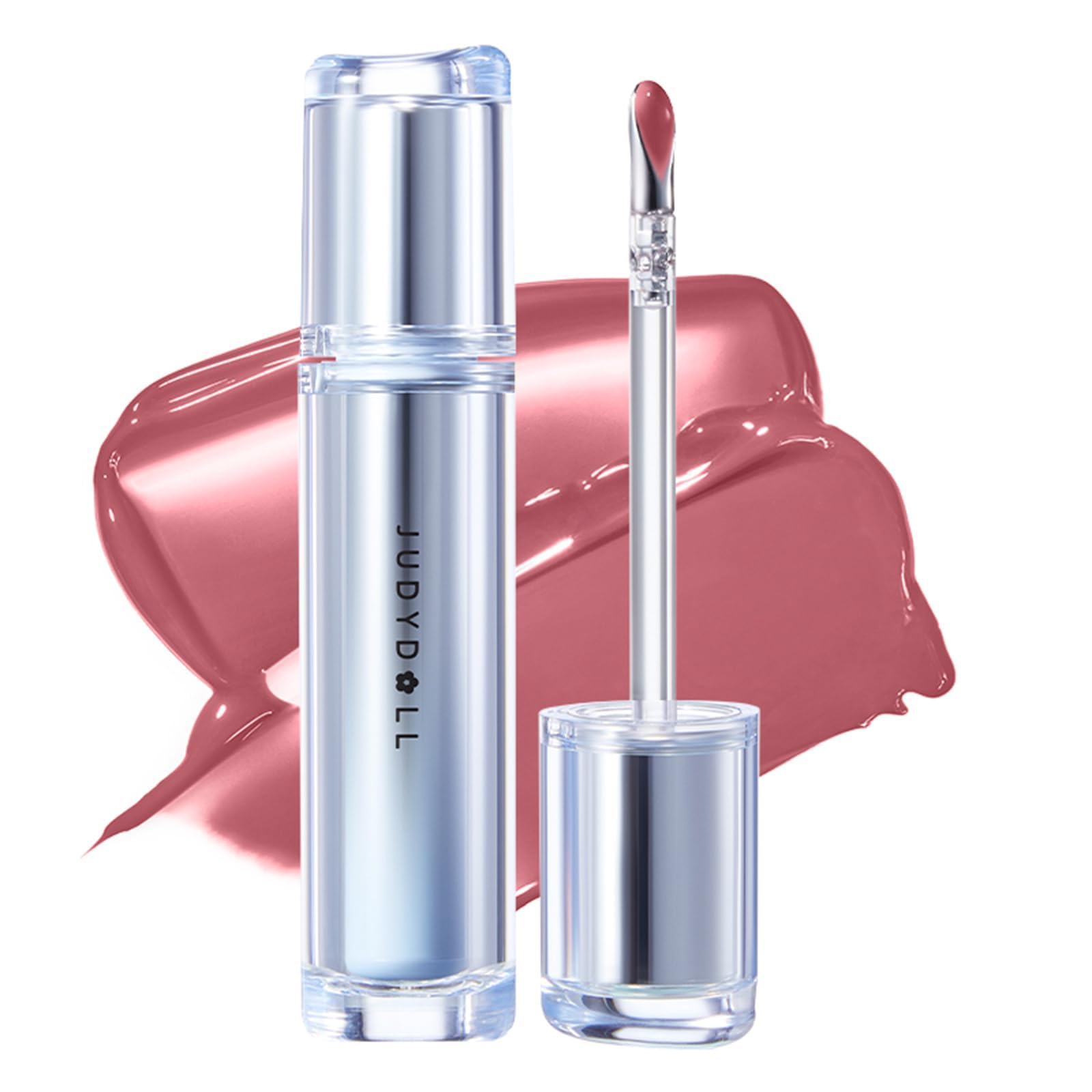 JUDYDOLL Ice Watery Lip Gloss – Waterproof, Long-Lasting Hydrating Lip Shine (Grape Shake, 2.4 g)