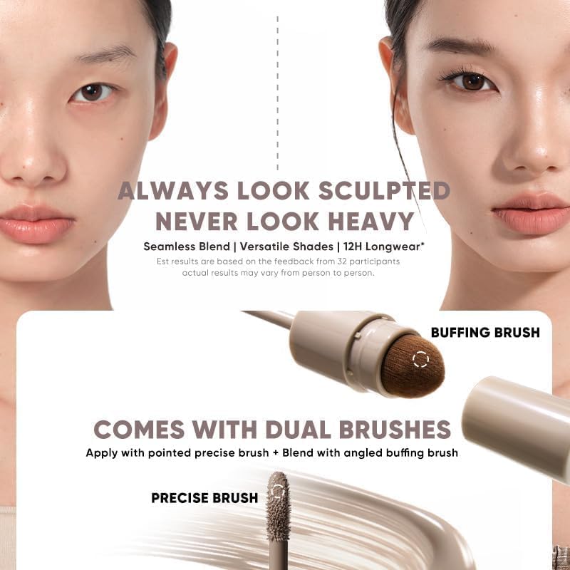 JUDYDOLL Liquid Contour & Highlighter Kit - Warm Cocoa Brown 02