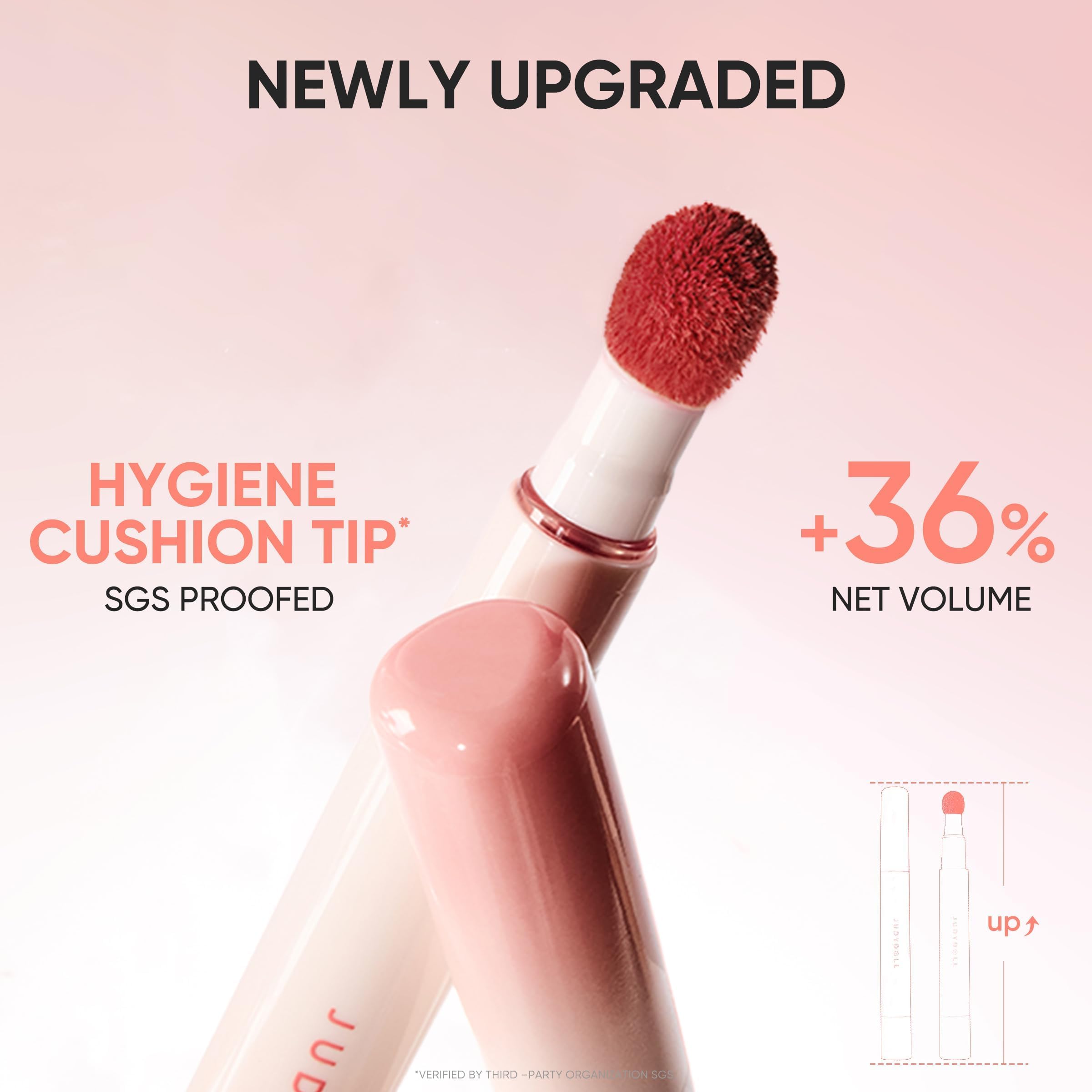 JUDYDOLL Cushion Matte Lip Cream – Hydrating Matte Lipstick with Tripeptide & Squalane (G204 Taro Haze)