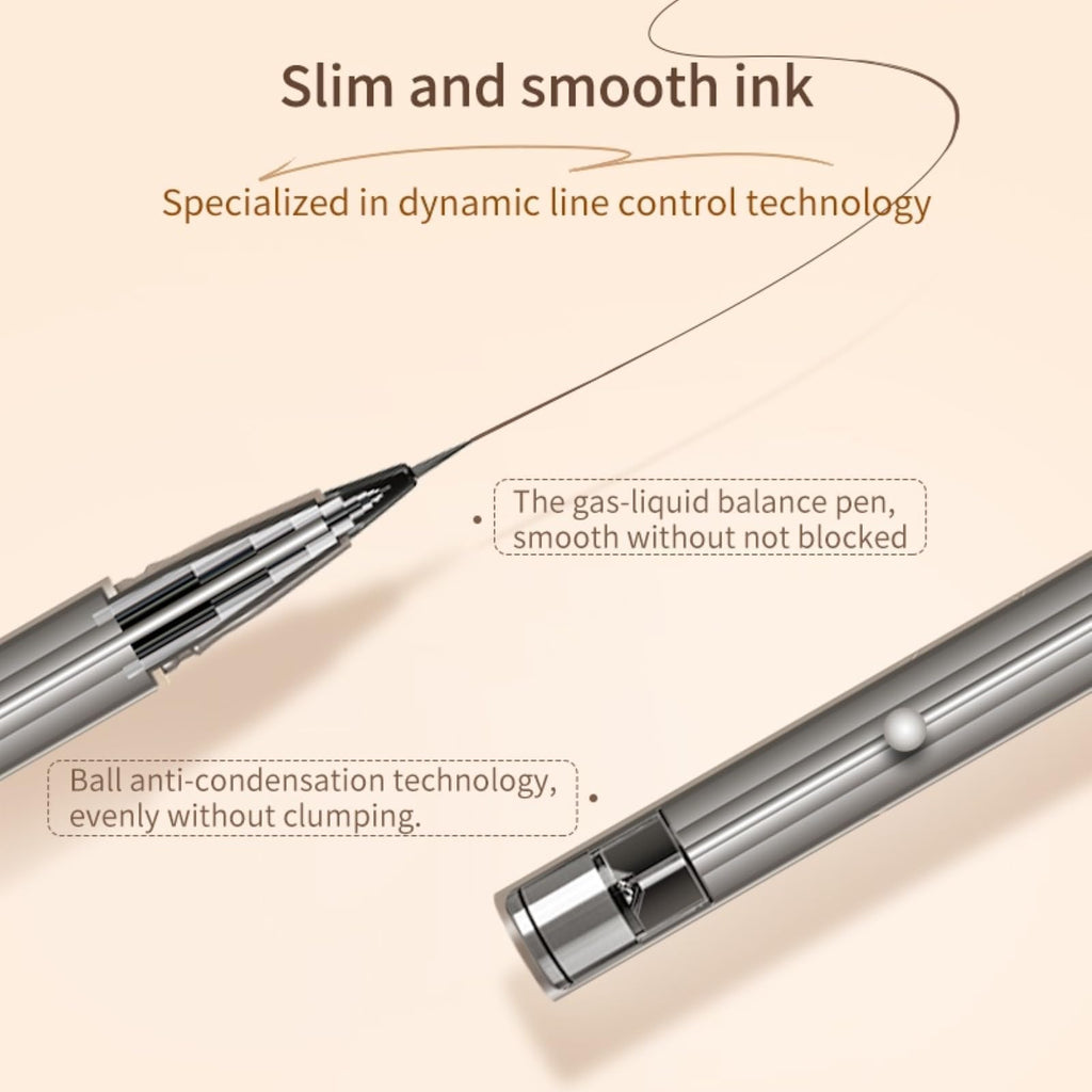 JUDYDOLL Ultra-Fine Liquid Eyeliner – Precision Tip, Waterproof, Quick-Dry #01 Black
