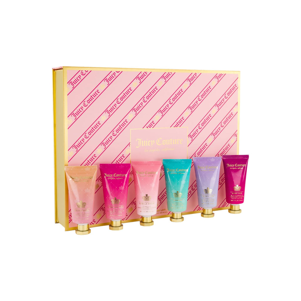 Juicy Couture 12-Pack Hand Lotion Set | 12 Scented Mini Lotions for On-The-Go Hydration