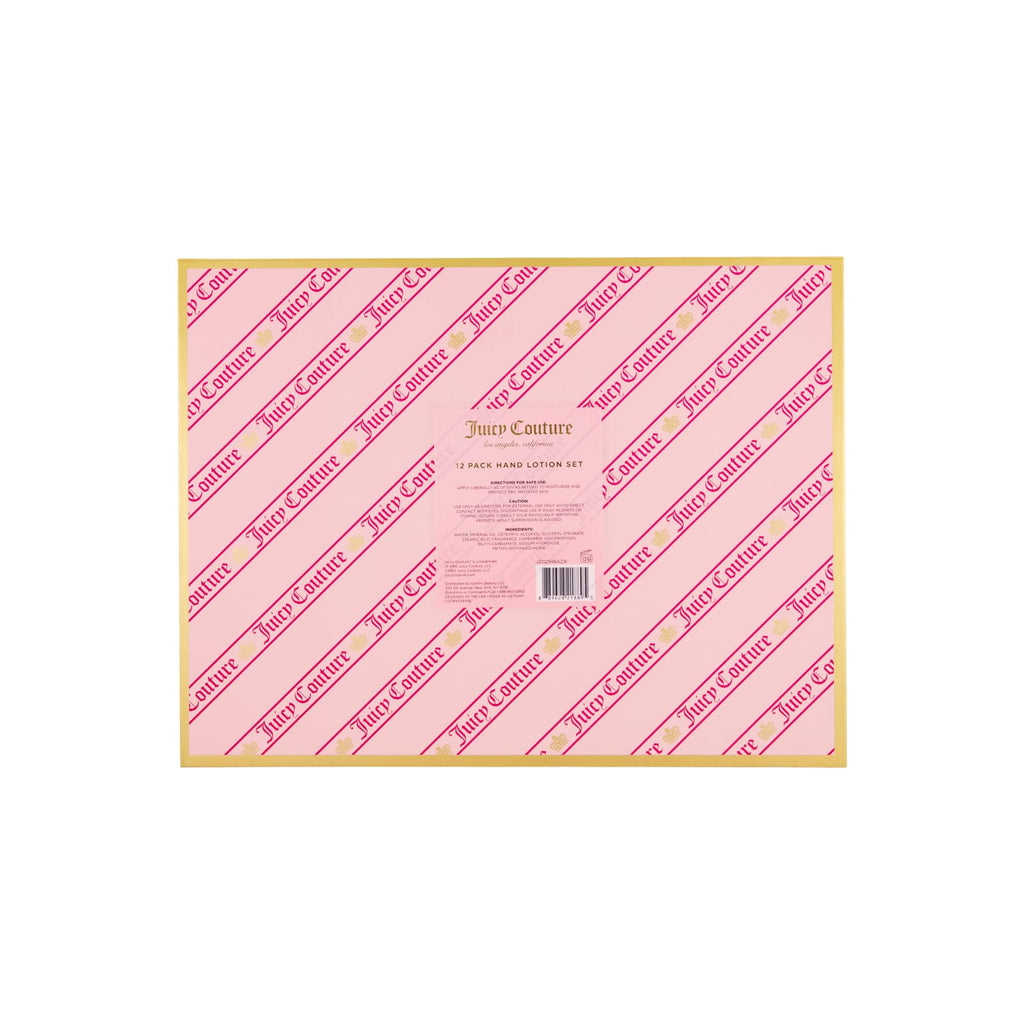 Juicy Couture 12-Pack Hand Lotion Set | 12 Scented Mini Lotions for On-The-Go Hydration