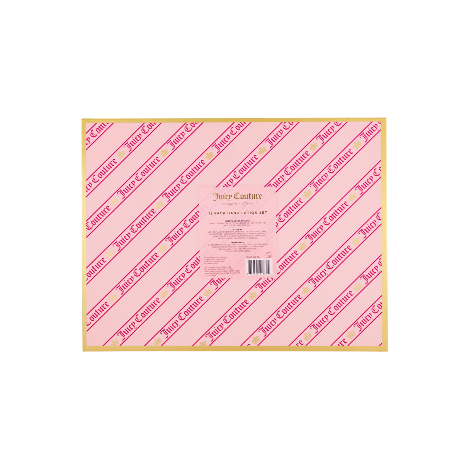 Juicy Couture 12-Pack Hand Lotion Set | 12 Scented Mini Lotions for On-The-Go Hydration