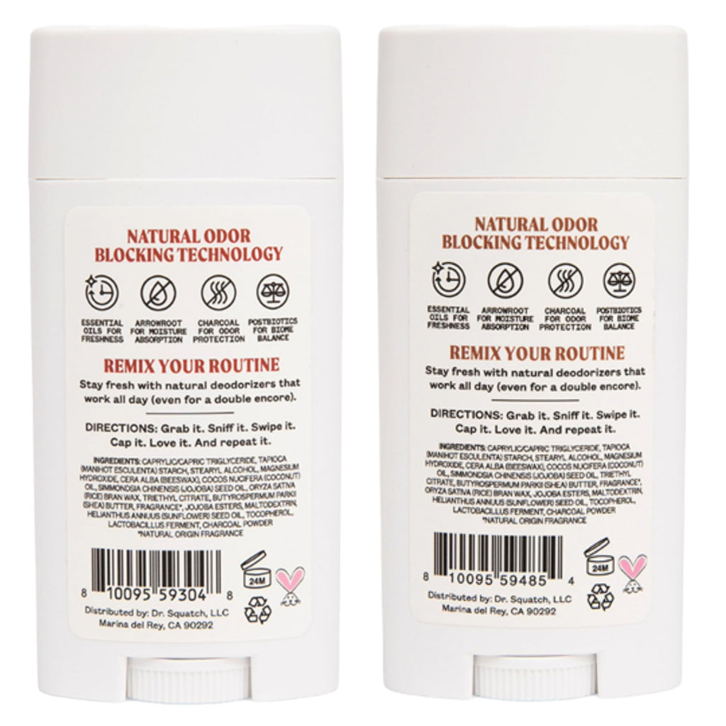 JUKEBOX Natural Deodorant for Women – Coconut Dreamin' & Vanilla on Vinyl, Aluminum-Free 2-Pack (2.65oz each)