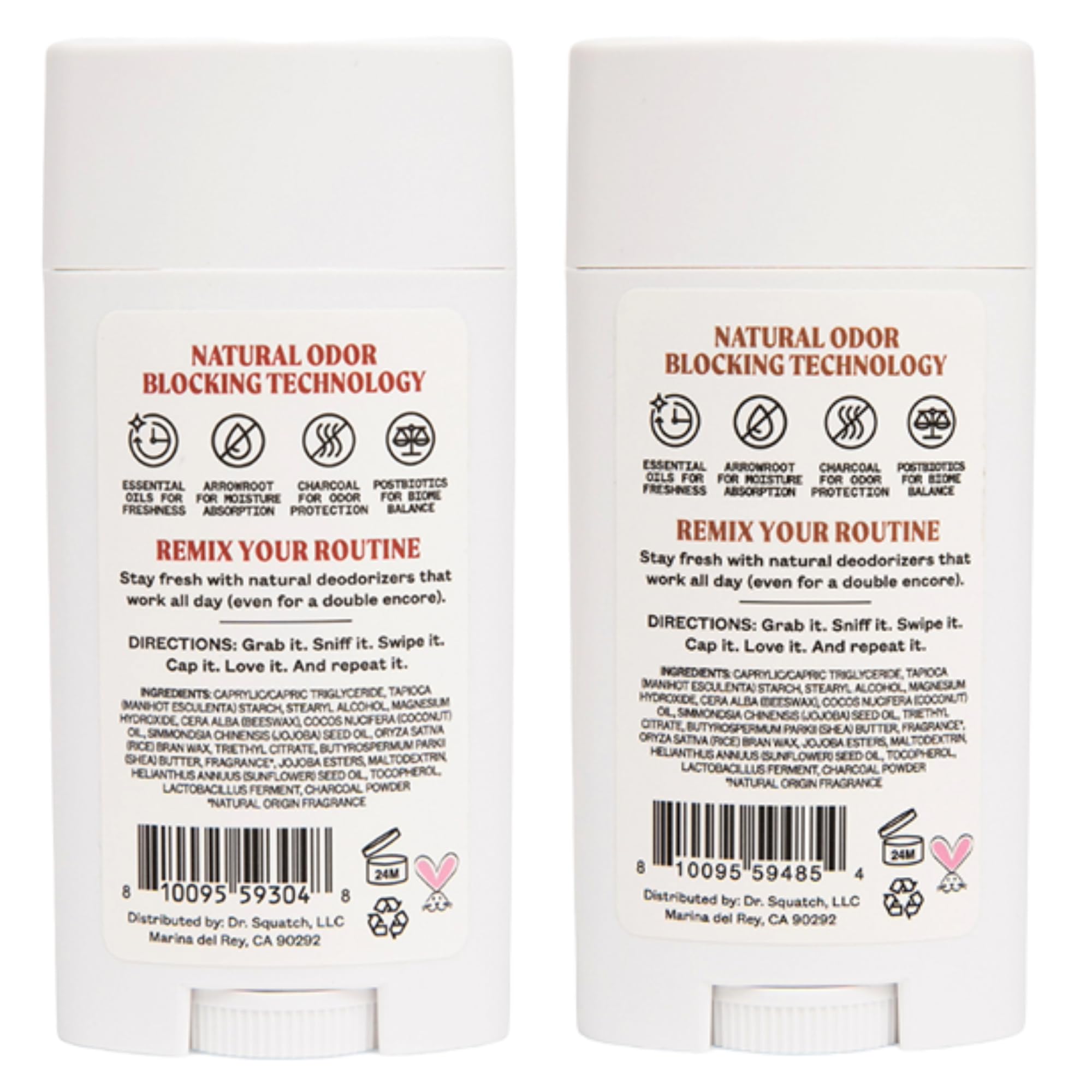 JUKEBOX Natural Deodorant for Women – Coconut Dreamin' & Vanilla on Vinyl, Aluminum-Free 2-Pack (2.65oz each)