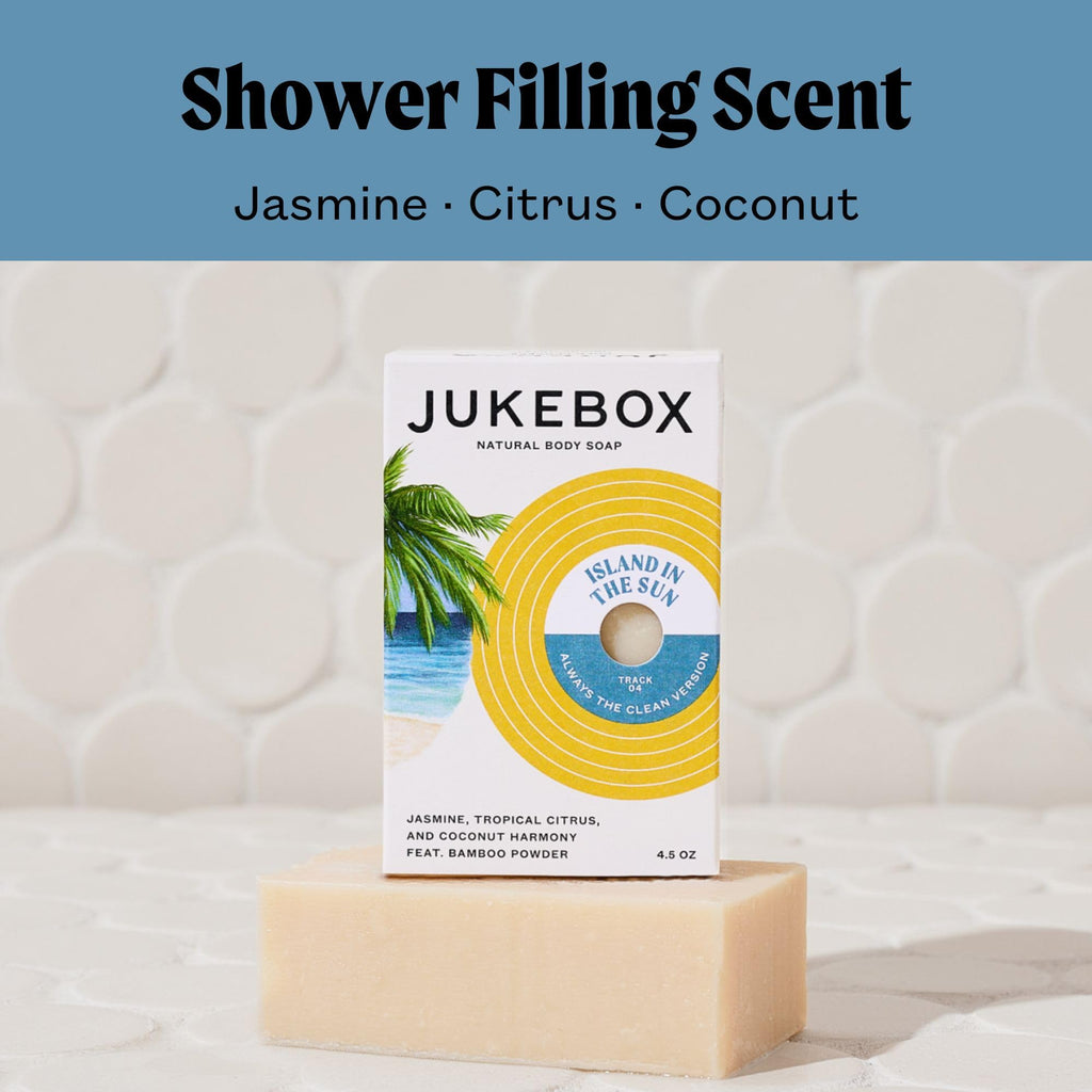 JUKEBOX Island in the Sun Soap – Natural Bar Soap for All Skin Types | Jasmine, Citrus & Coconut