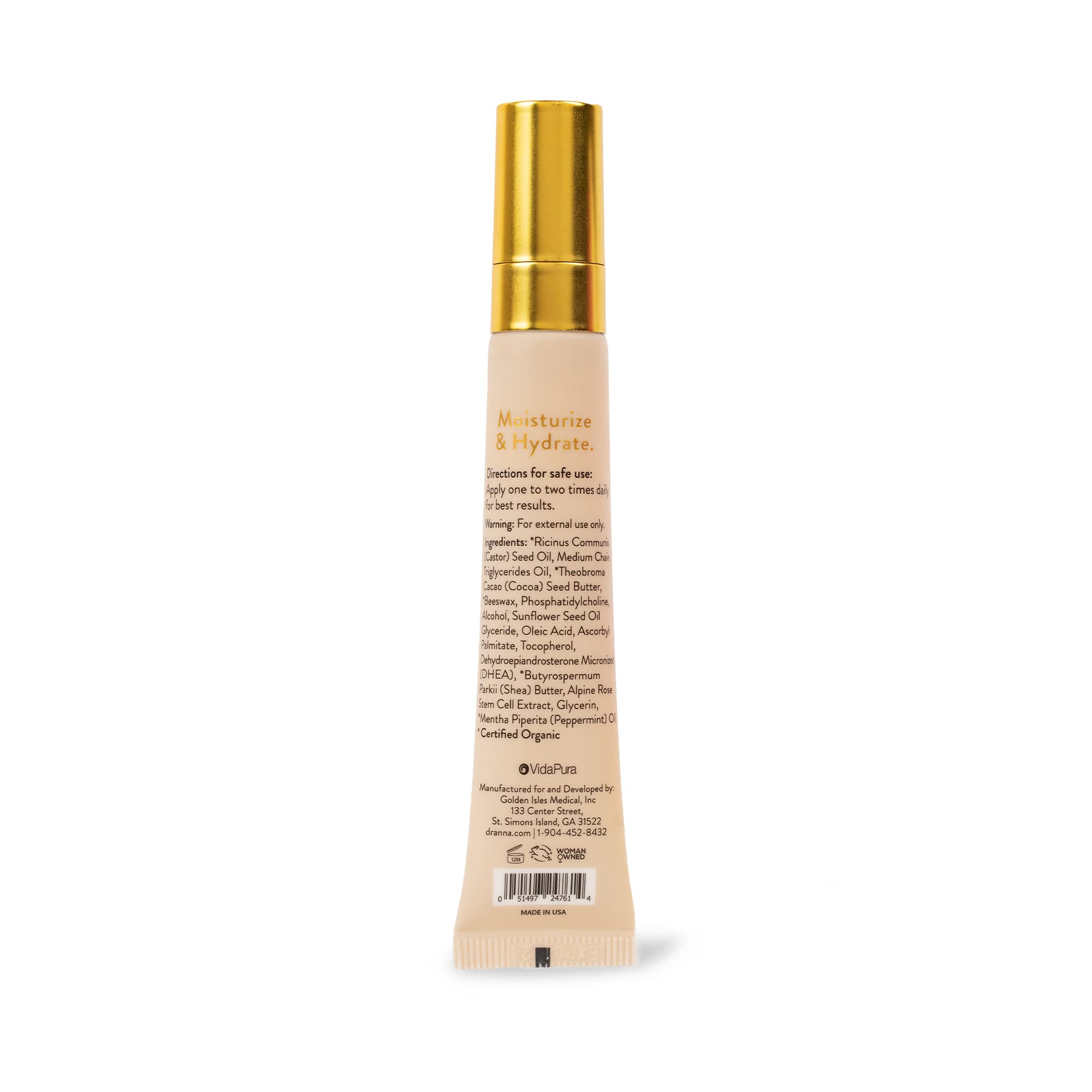 Julva Kiss Lip Renewal Complex by Dr. Anna Cabeca – Botanical Lip Hydrator for Smooth, Comfortable Lips | 0.3 oz