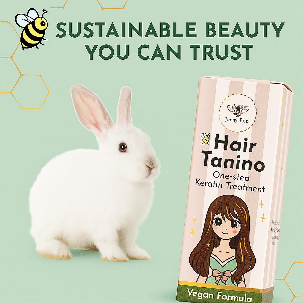 Jumybee Tanino Keratin Treatment - Hair Smoothing, Hydration & Repair (Formaldehyde-Free) 2.03 fl oz