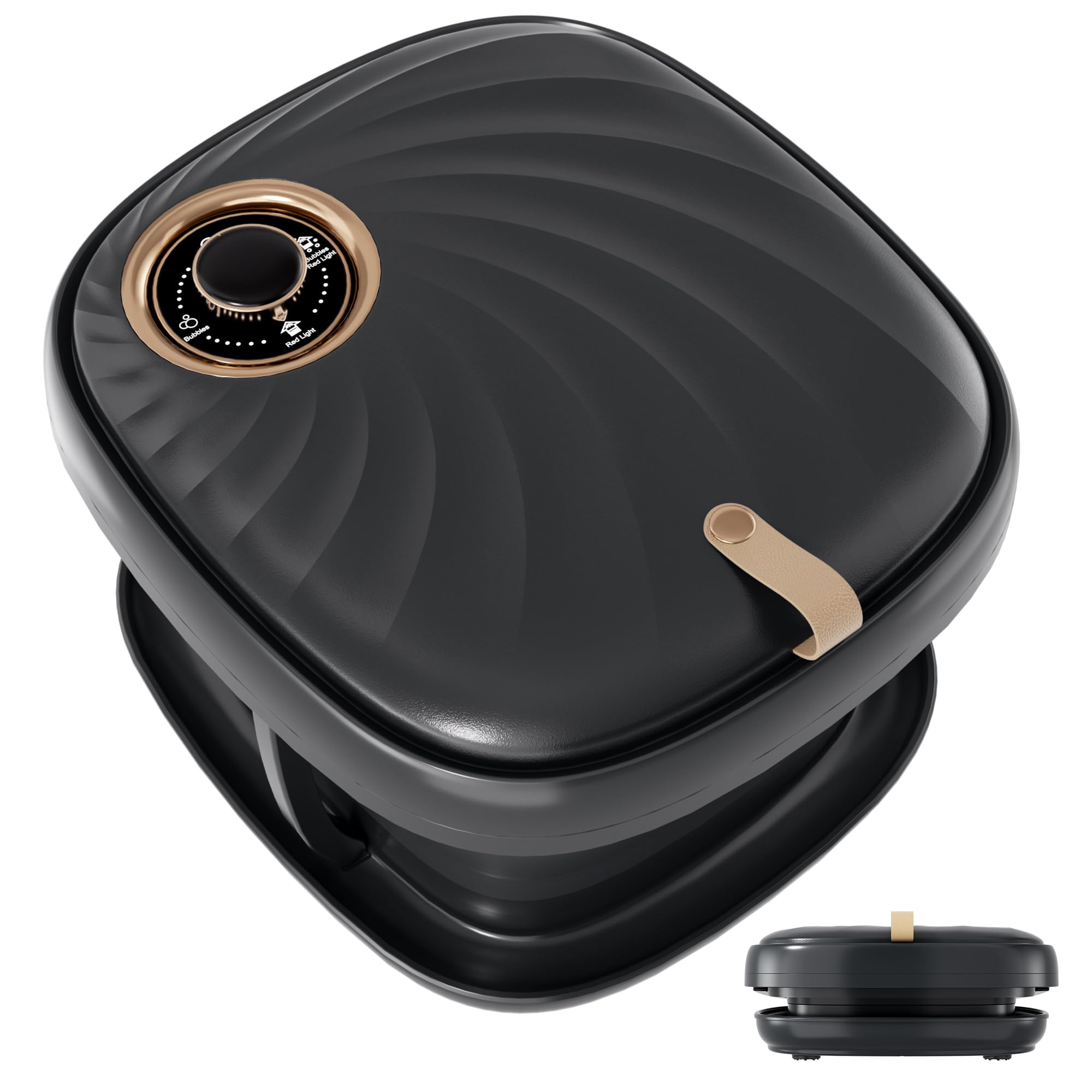 Junatuqiu Deluxe Heated Foot Bath Spa — Temperature Control & Shiatsu Rollers