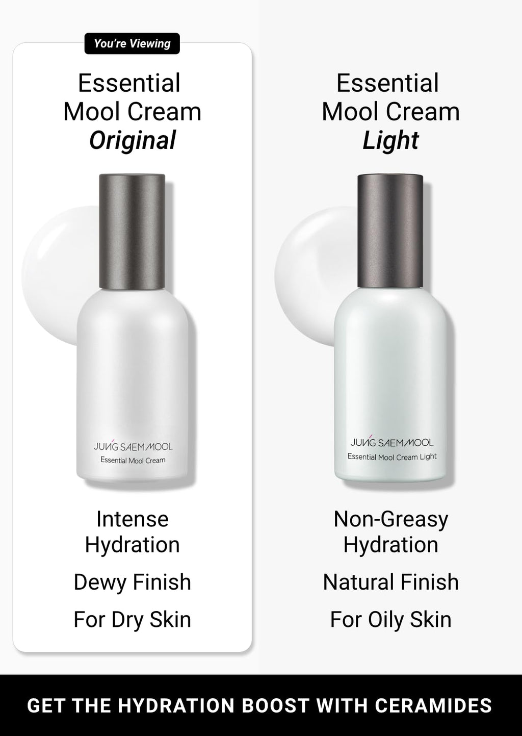 JUNG SAEM MOOL Essential Mool Cream | Lightweight Hydration with Ceramides & Panthenol