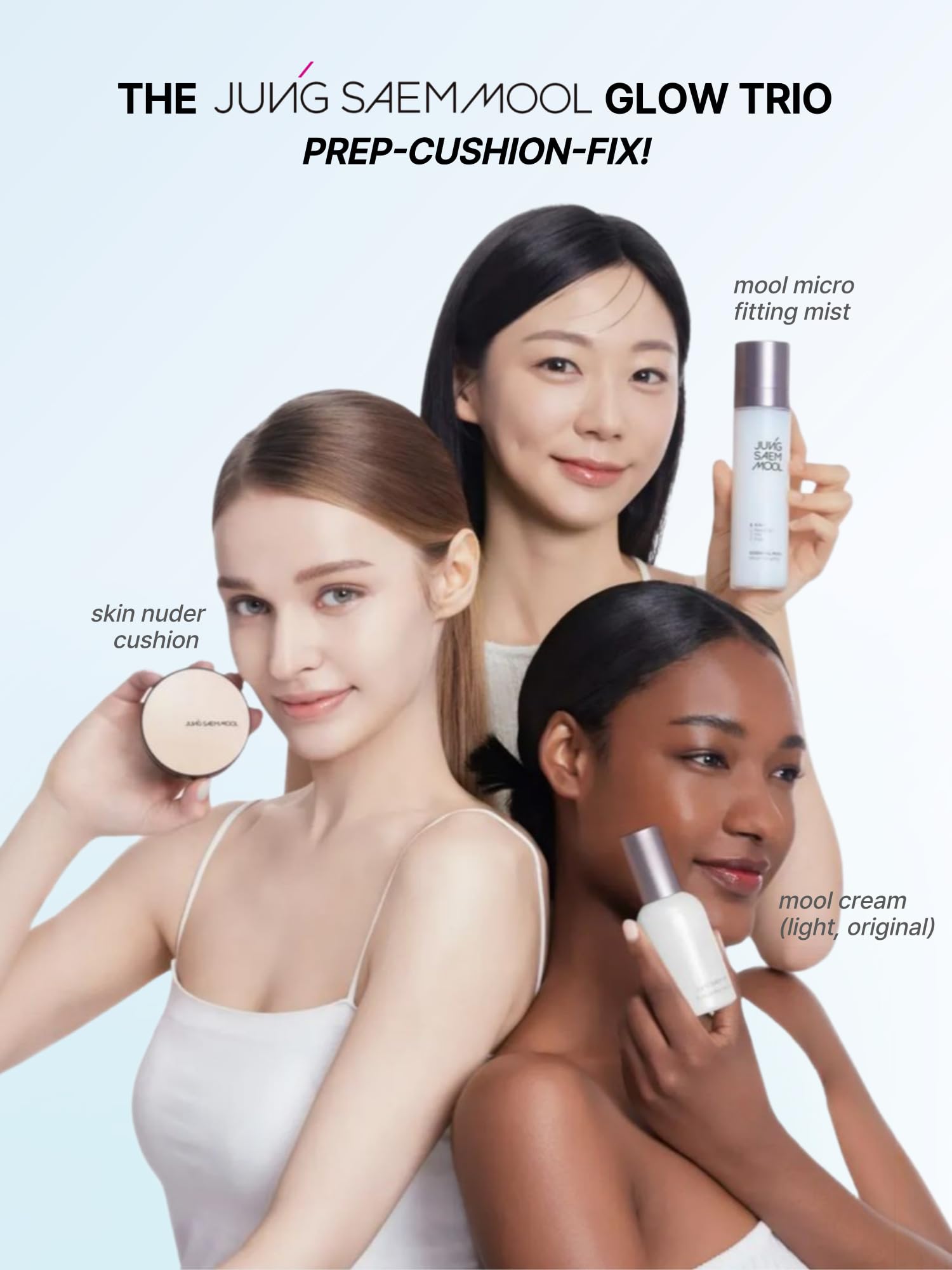 JUNG SAEM MOOL Essential Skin Nuder Cushion 13 Fair – SPF 50, Natural Radiant Finish