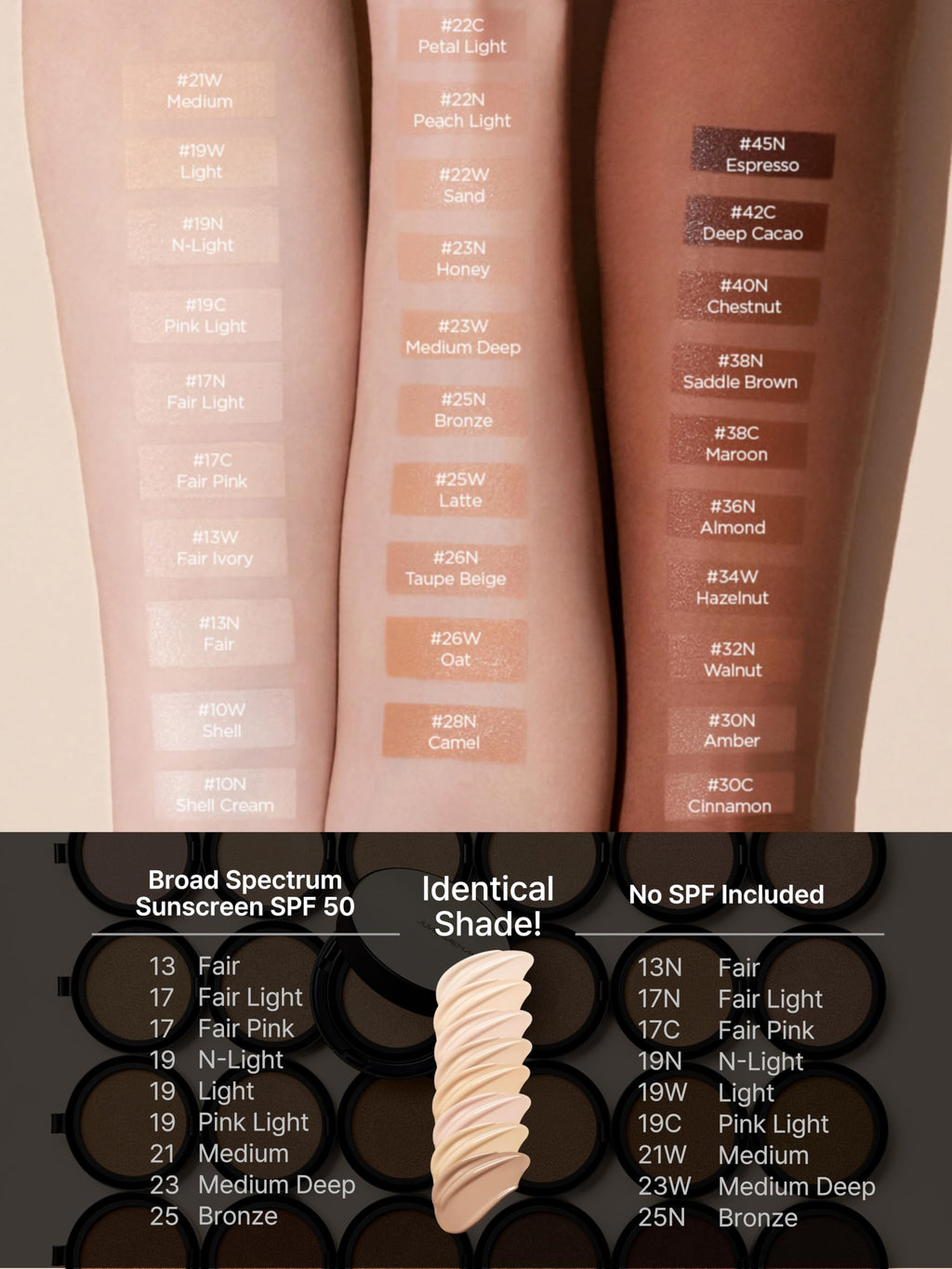 JUNG SAEM MOOL Essential Skin Nuder Cushion 17 Fair Light – Refill, SPF 50