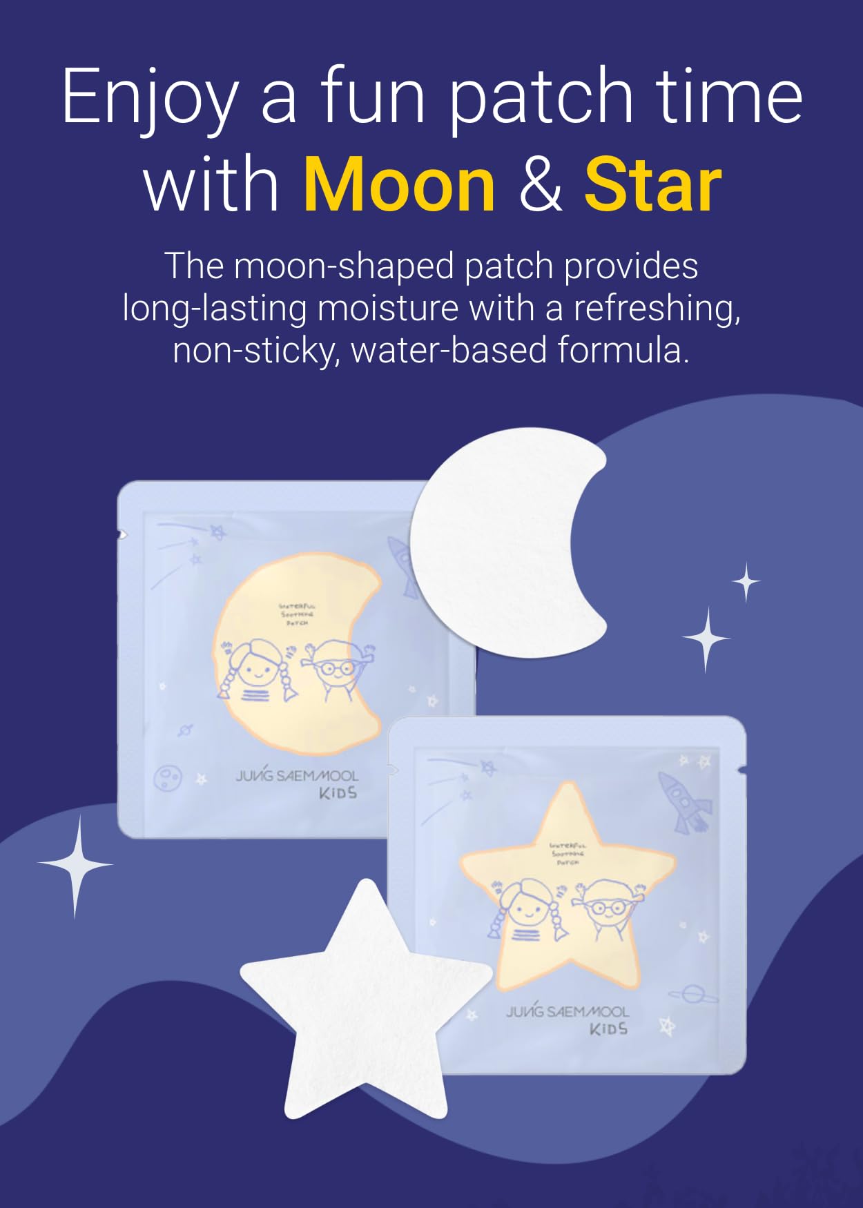 JUNG SAEM MOOL Kids Waterful Patch Star 10ea – Soothing Hydration for Delicate Skin