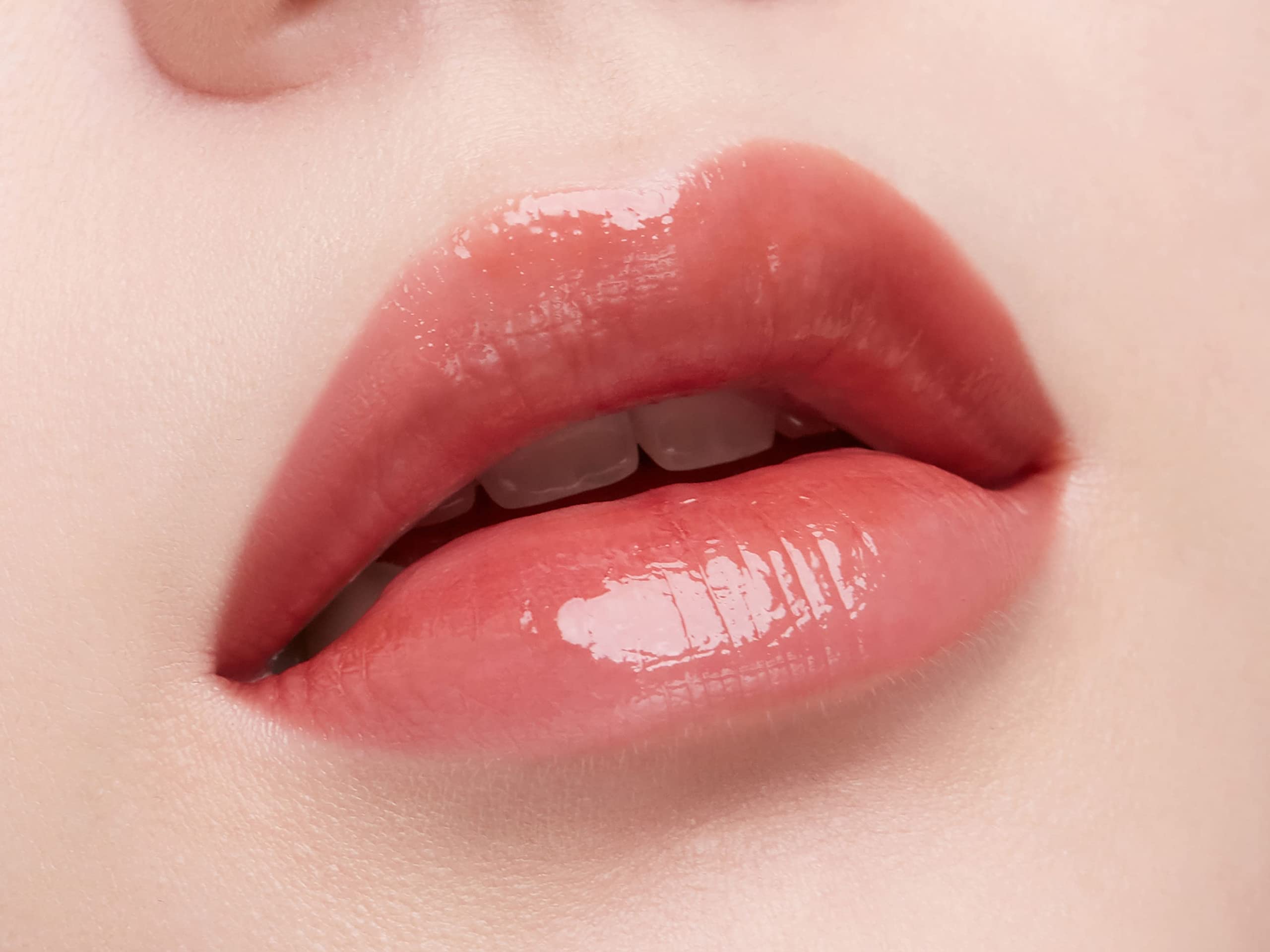 JUNG SAEM MOOL Lip-PRESSION Glow Lasting Tint – Hydrating Glassy Lip Stain in Soft Beige