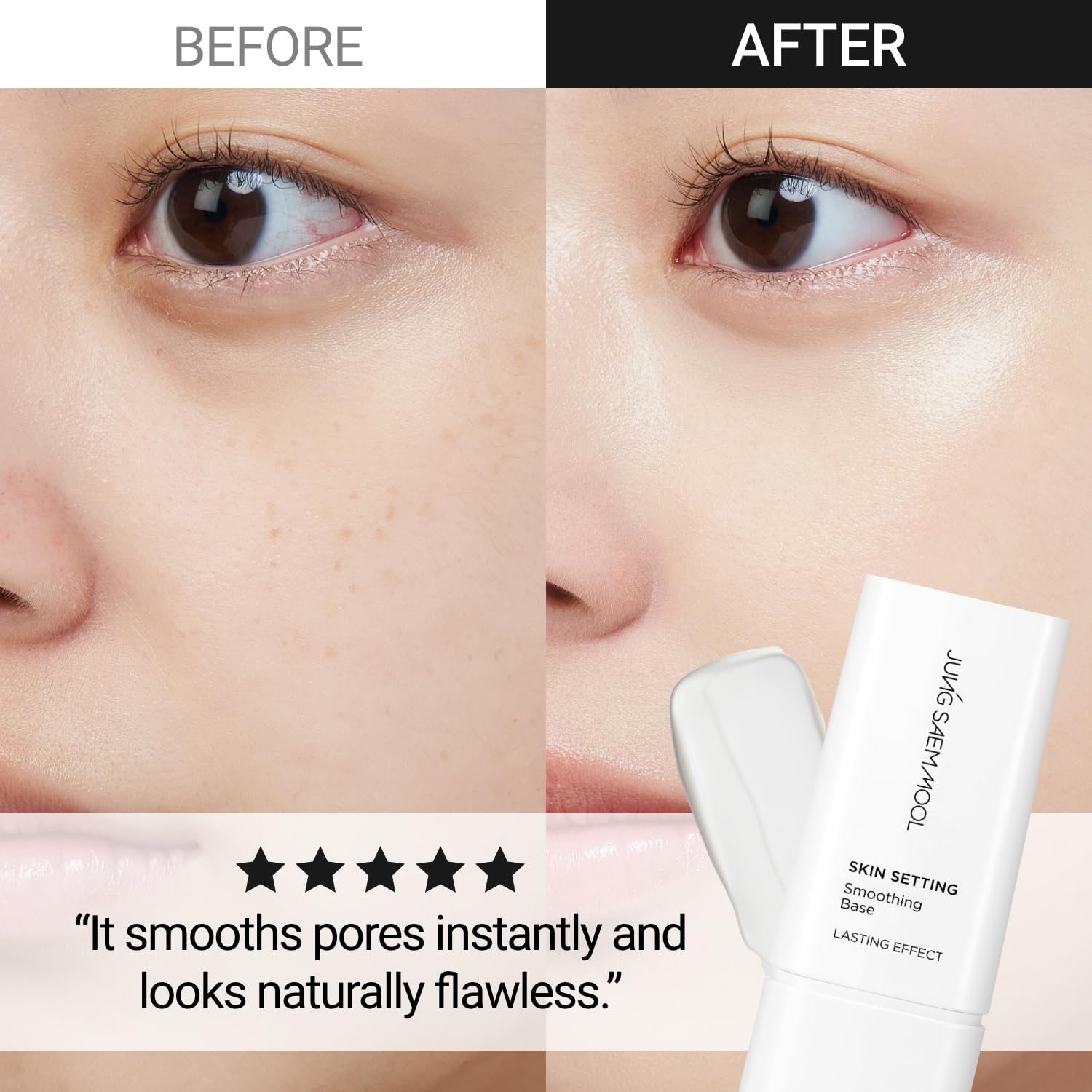 JUNG SAEM MOOL Skin Setting Smoothing Base – Sebum-Control Primer with Cotton Seed Extract | Matte Finish for Oily Skin (1.35 fl oz)