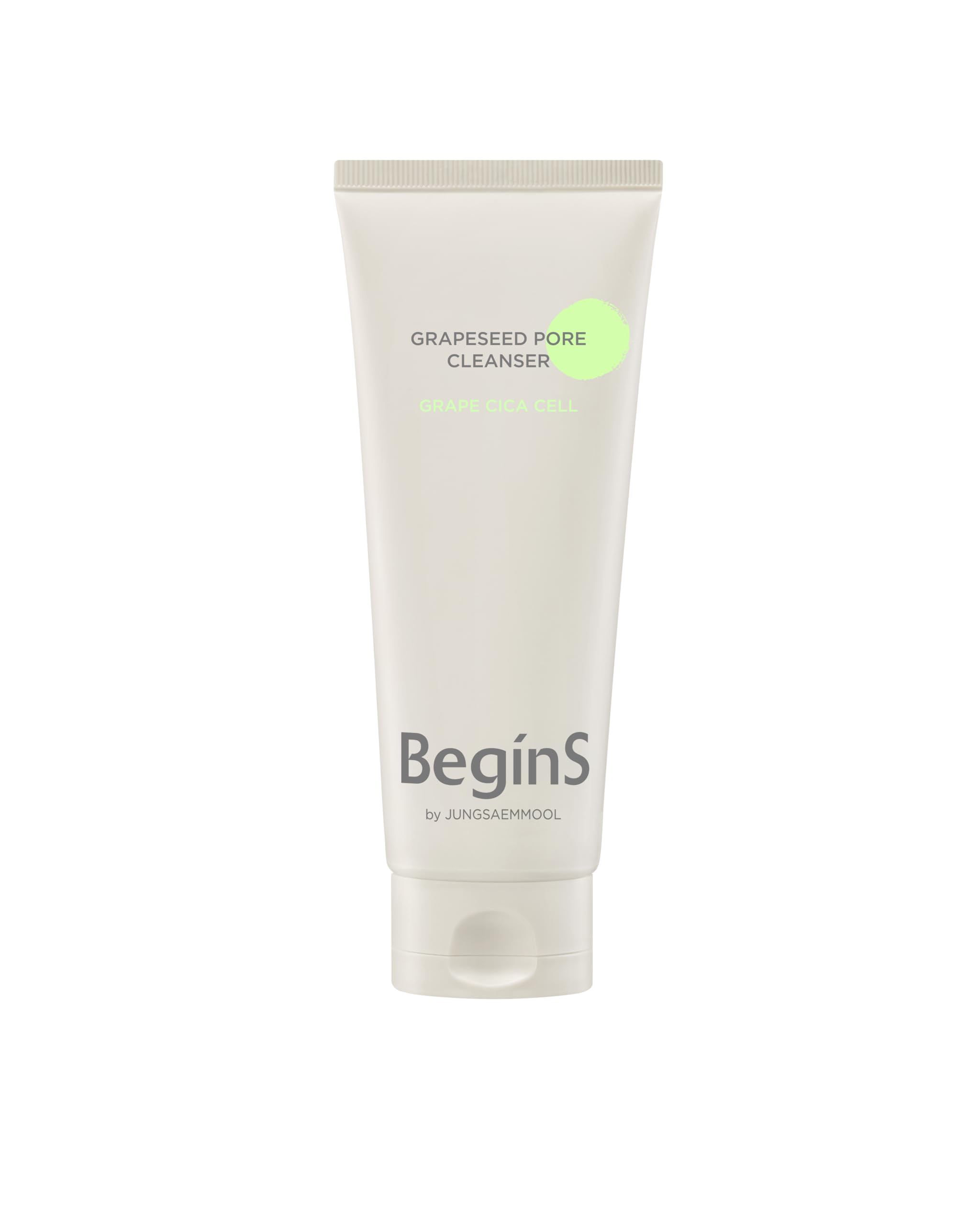 Begins by JUNG SAEM MOOL Grapeseed Pore Cleanser – Gentle Daily Exfoliating Face Wash