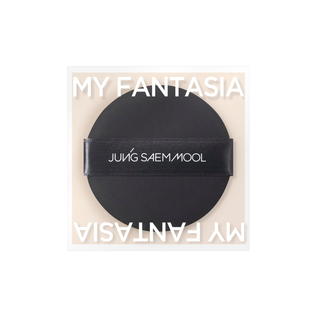 JUNG SAEM MOOL Cushion Puff Set (10p) Black — Hybrid Rubicelle Puffs for Smooth, Even Coverage