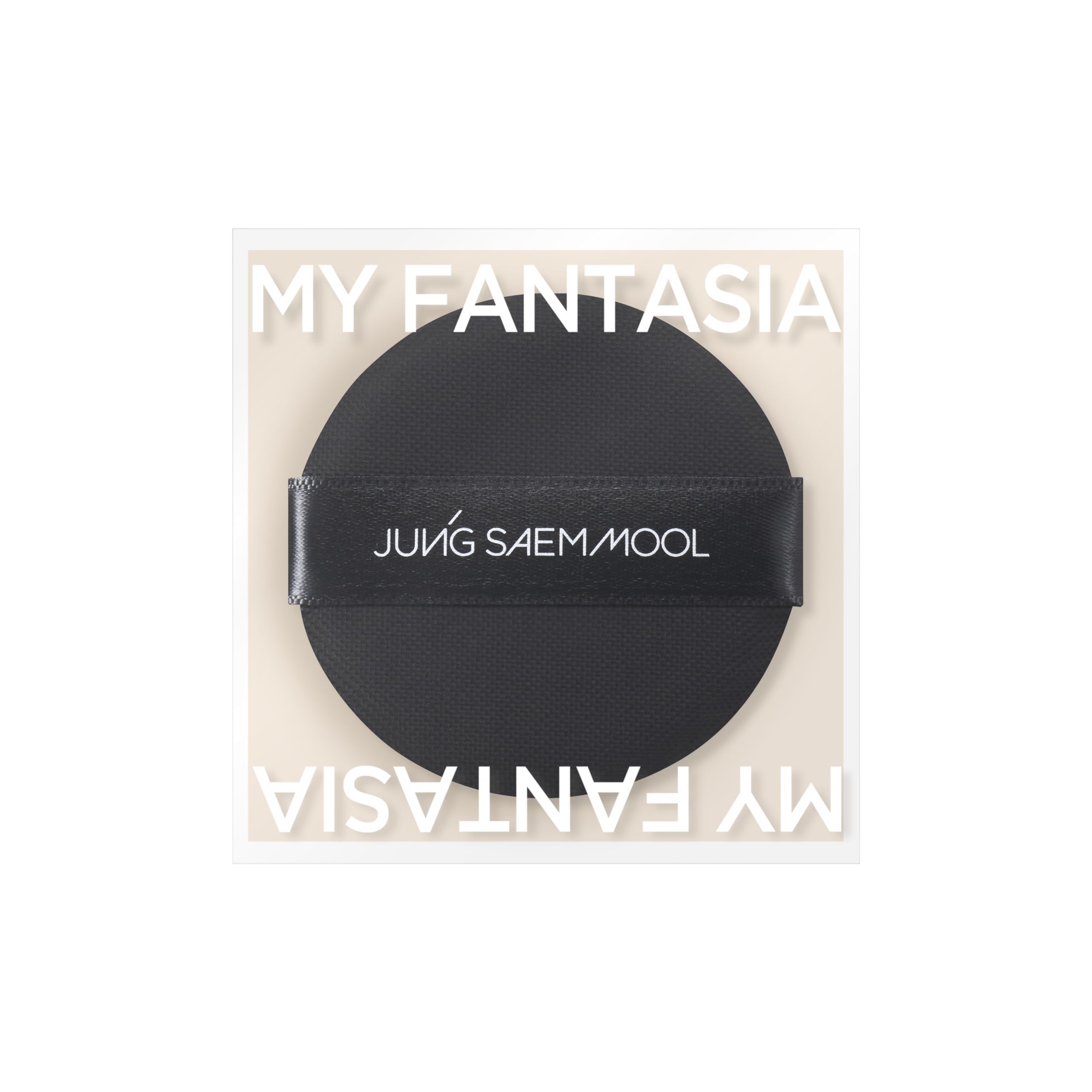 JUNG SAEM MOOL Cushion Puff Set (10p) Black — Hybrid Rubicelle Puffs for Smooth, Even Coverage