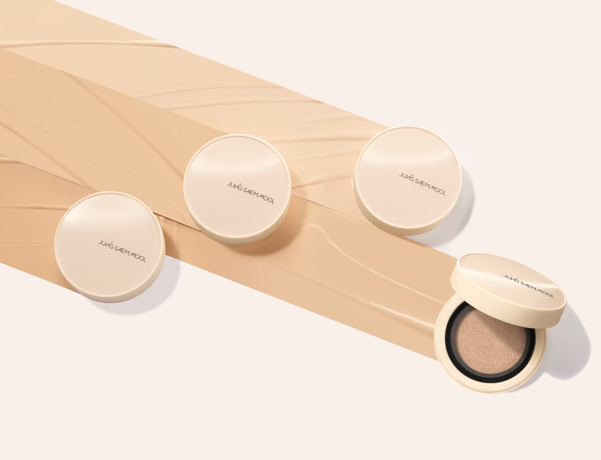 Jung Saem Mool Skin Nuder Cover Layer Cushion 19 Fair Light — Refill Included, Delicate Coverage, All-Day Wear