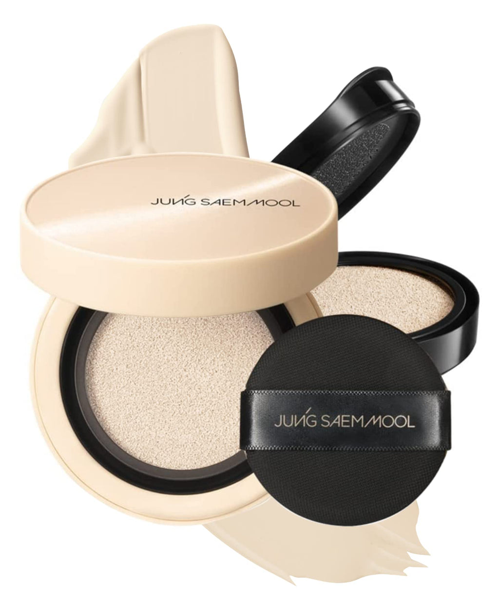 Jung Saem Mool Skin Nuder Cover Layer Cushion 19 Fair Light — Refill Included, Delicate Coverage, All-Day Wear