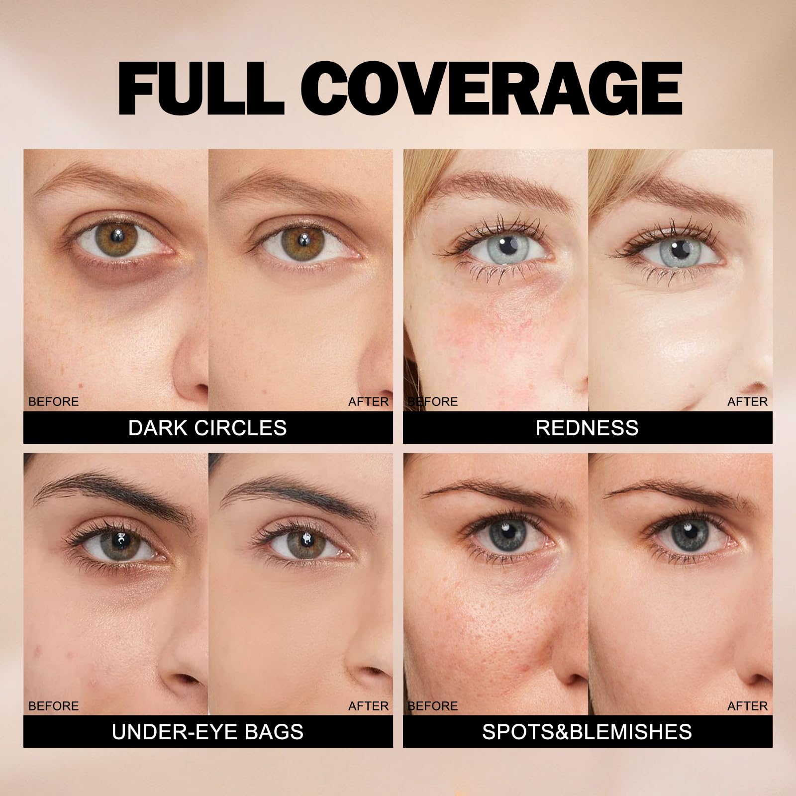 Junhe Liquid Concealer 01 Light – Full Coverage, Waterproof, Long-Lasting