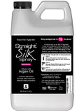 JuniorLabs Straight Silk Spray with Moroccan Argan Oil | Heat Protectant up to 450°F | Alcohol-Free & Fragrance-Free | Made in USA (64oz)