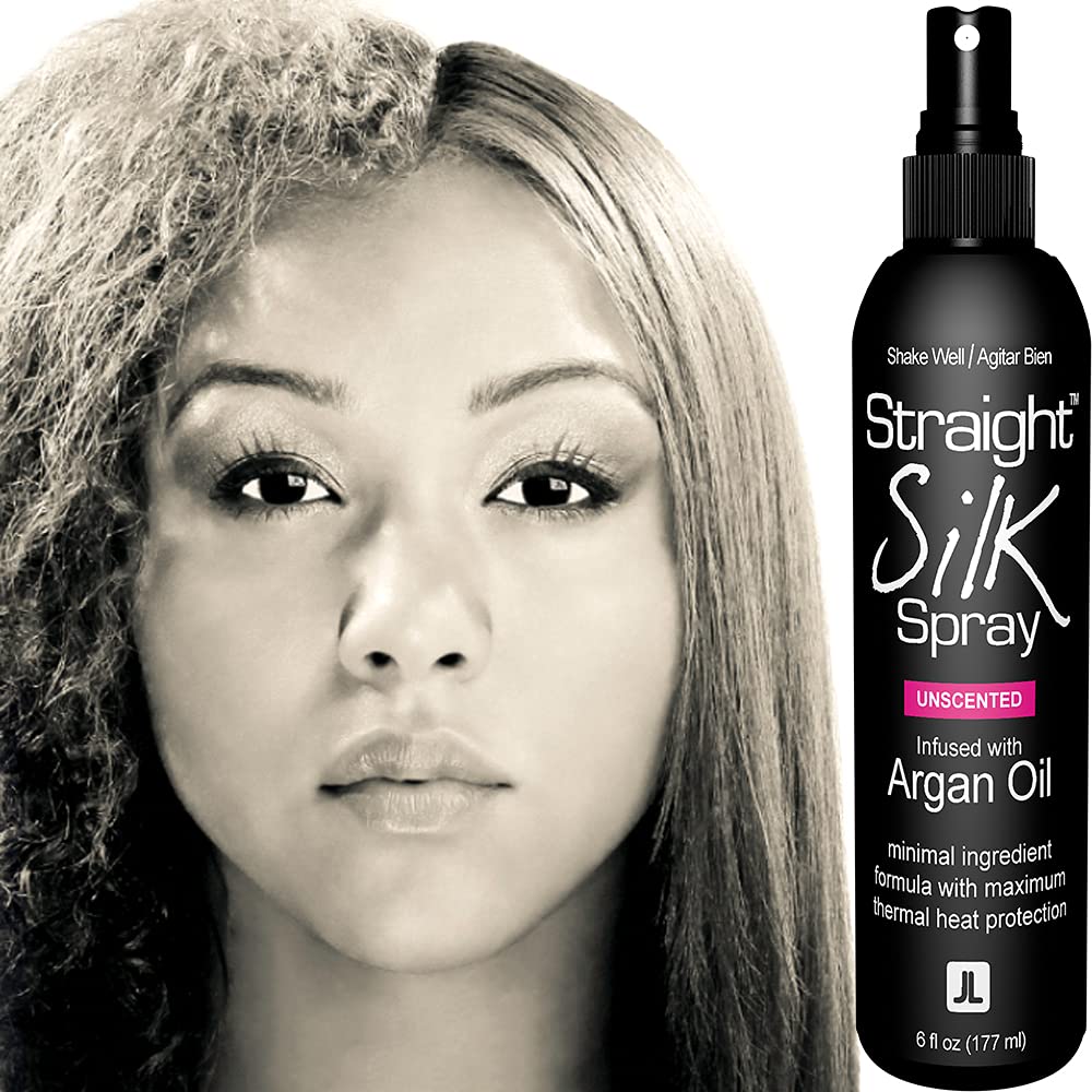JuniorLabs Straight Silk Spray – Moroccan Argan Oil Heat Protectant (450°F) 6oz