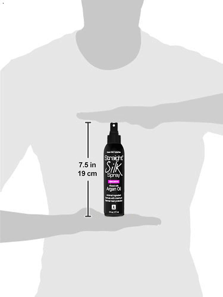 JuniorLabs Straight Silk Spray – Moroccan Argan Oil Heat Protectant (450°F) 6oz