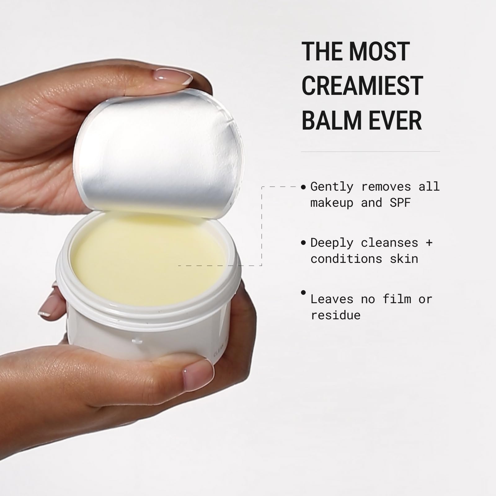 JUNO & Co. JADE Clean10 Cleansing Balm – Refillable Makeup Remover Balm (2.87oz)