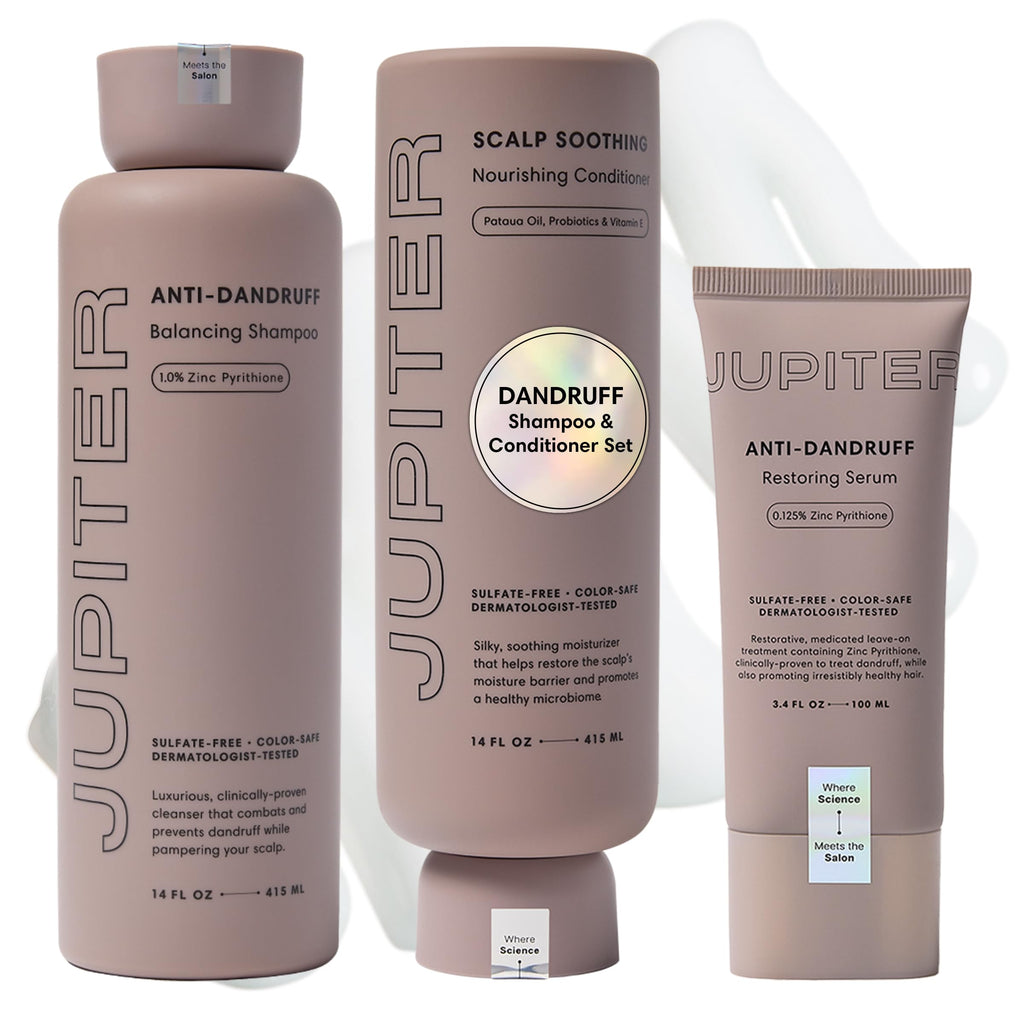 Jupiter Scalp Solution Trio: Anti-Dandruff Shampoo, Conditioner & Serum